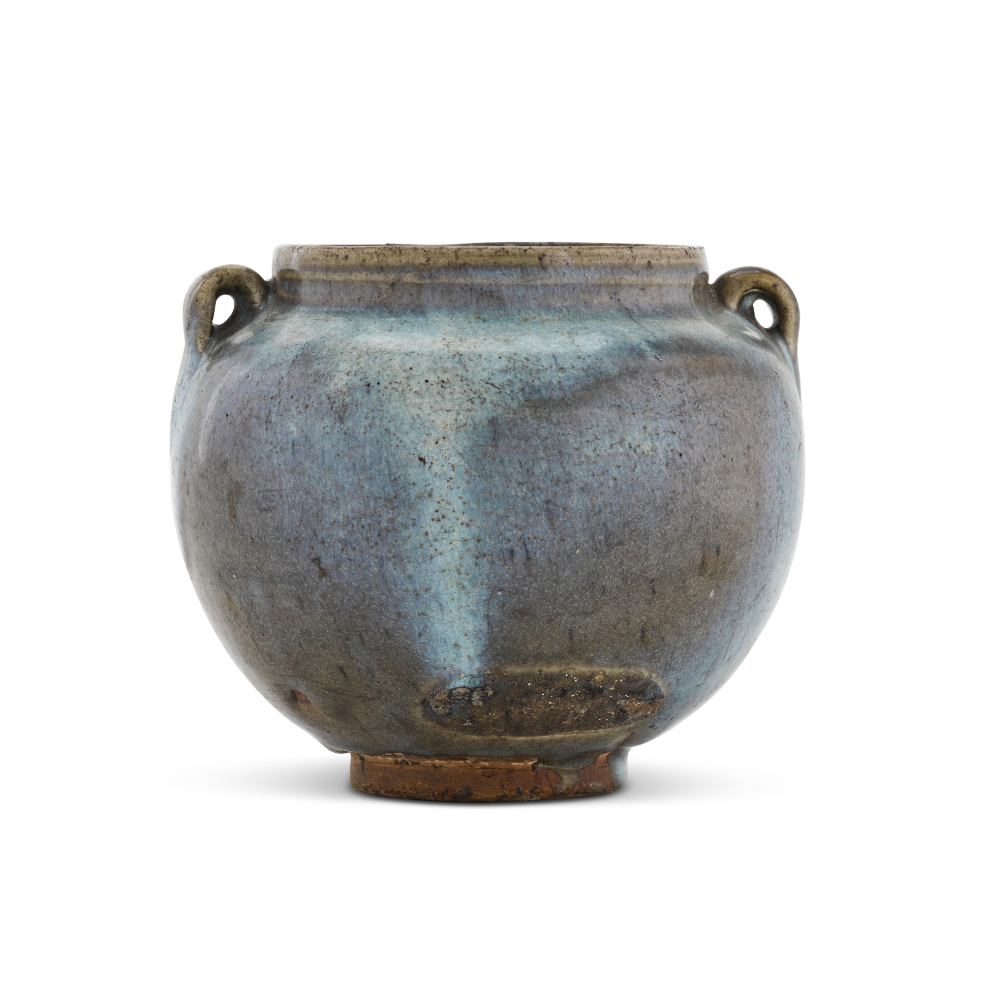 A 'Jun' handled jar, — A 'Jun' handled jar, Jin / Yuan dynasty 