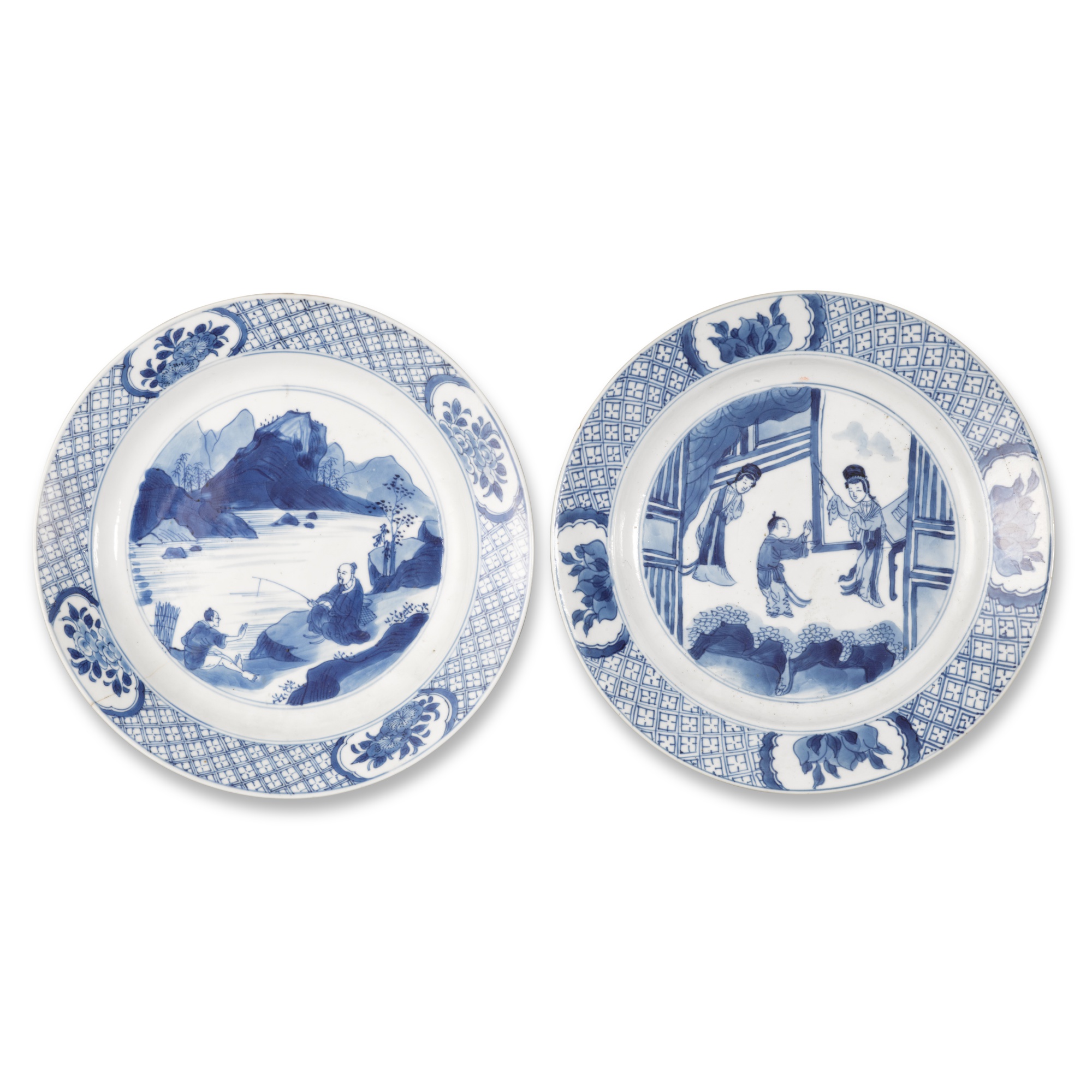 Two blue and white 'figural' dishes,