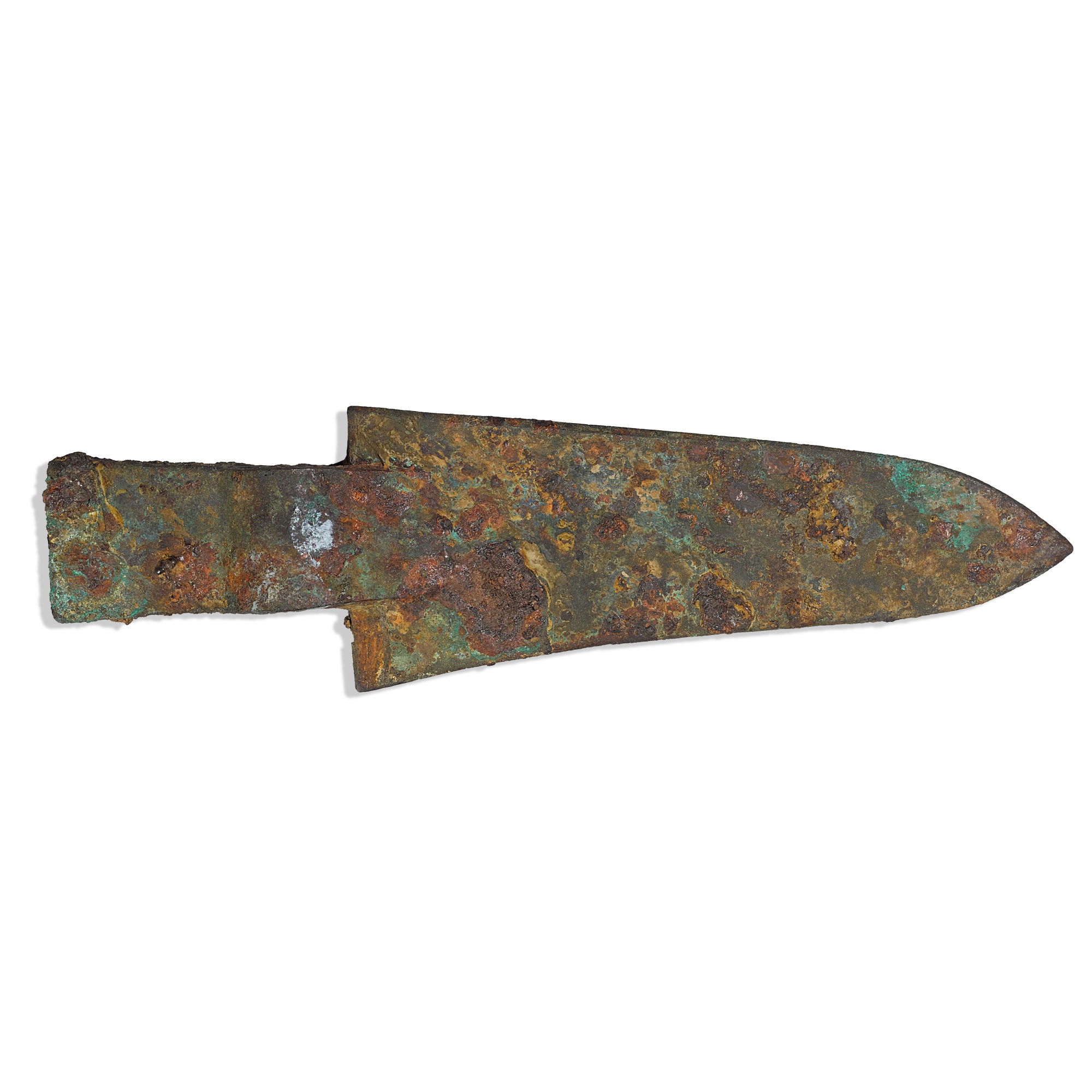 An archaic bronze dagger (Ge), — 商 青銅戈