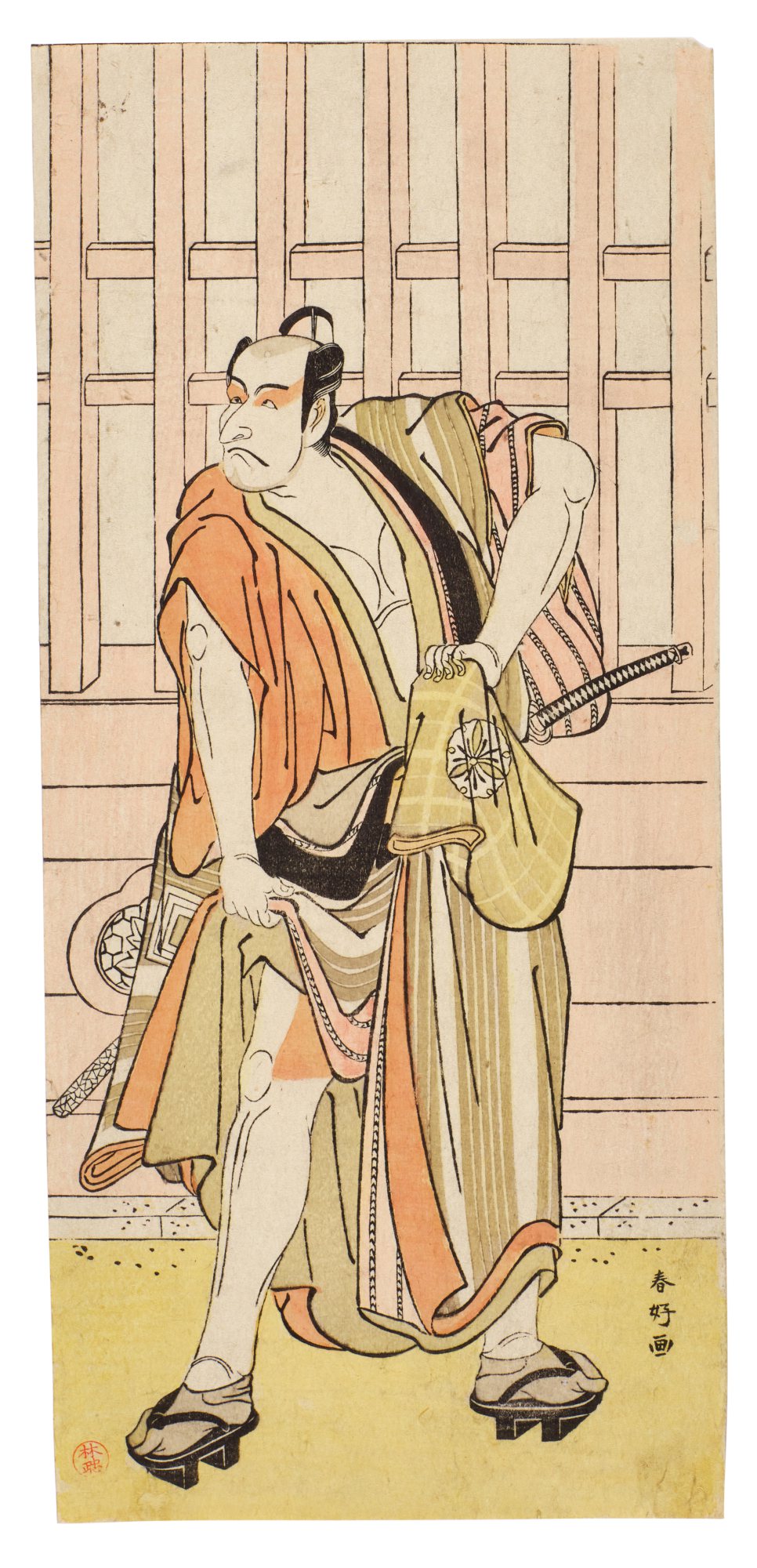 Katsukawa Shunko — The actor Ichikawa Danjuro V in the role of Fuwa Banzaemon | Edo period, 18th century