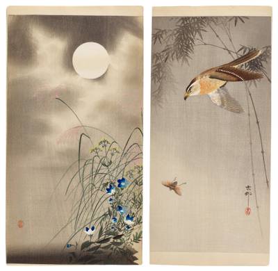 Two woodblock prints | Taisho period, early 20th century