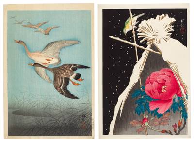 Two woodblock prints | Taisho - Showa period, 20th century