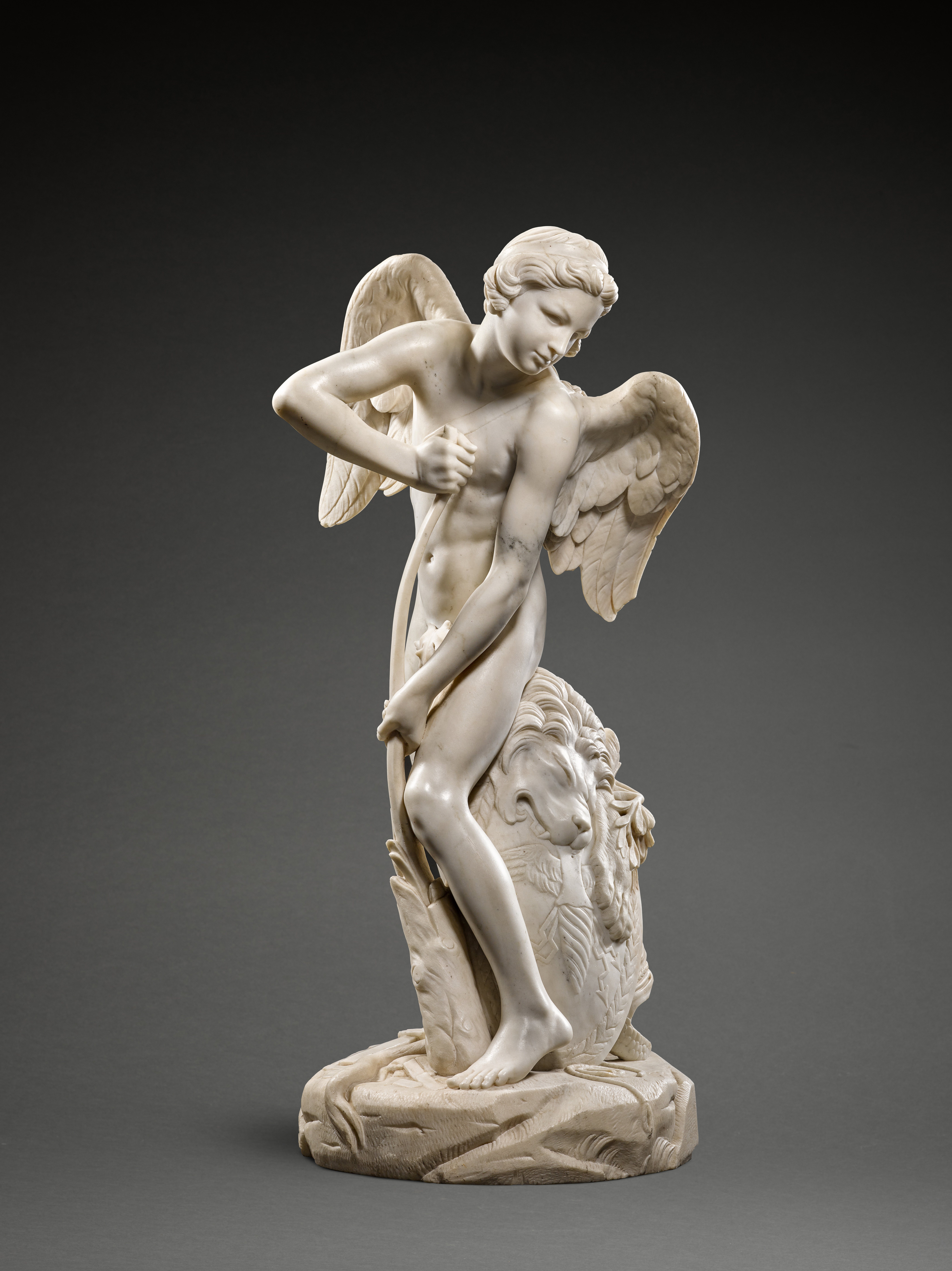 After Edmé Bouchardon — Cupid Carving a Bow from Hercules’ Club
