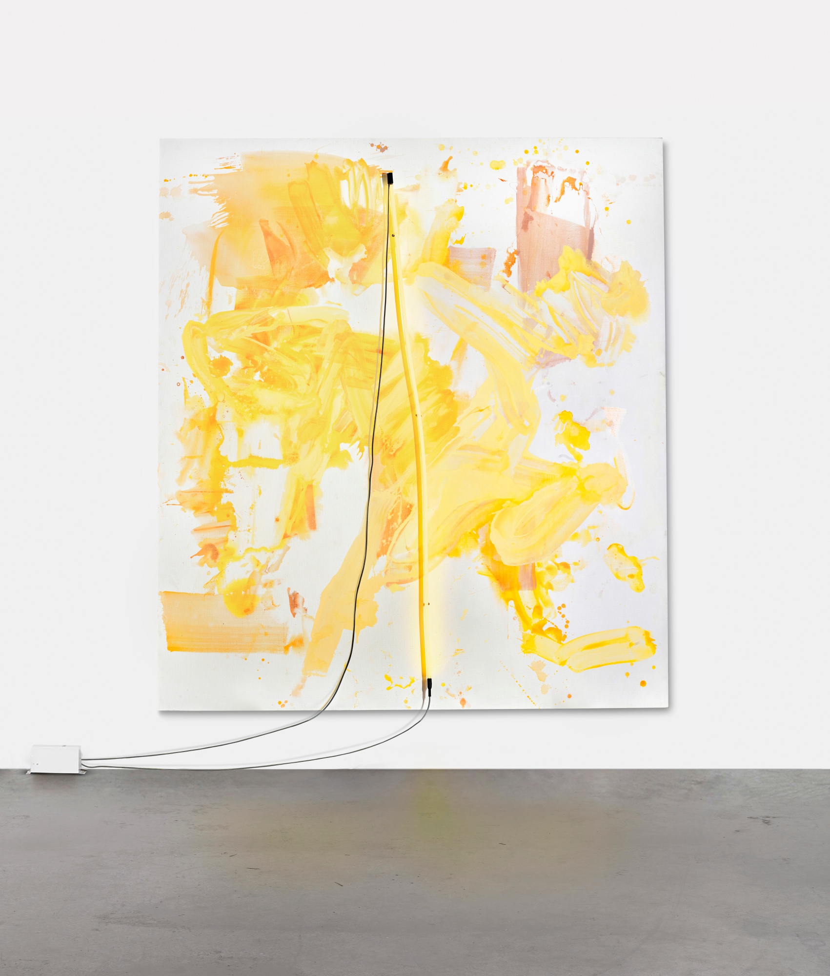 Mary Weatherford — yellow on yellow