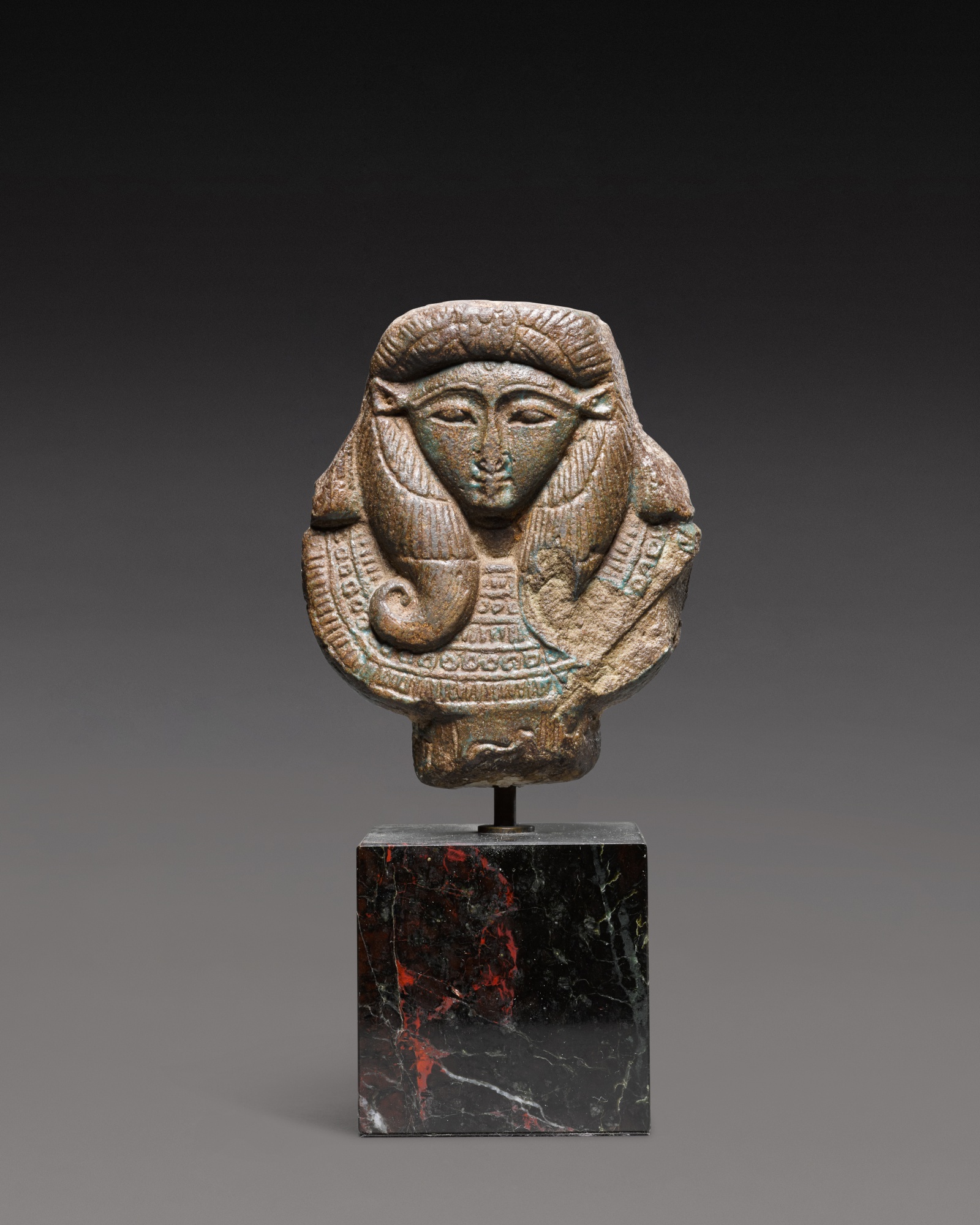 B.c. — An Egyptian Faience Sistrum Terminal, Late Period, 712-30 B.C.