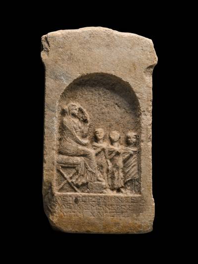 An East Greek Marble Funerary Stele