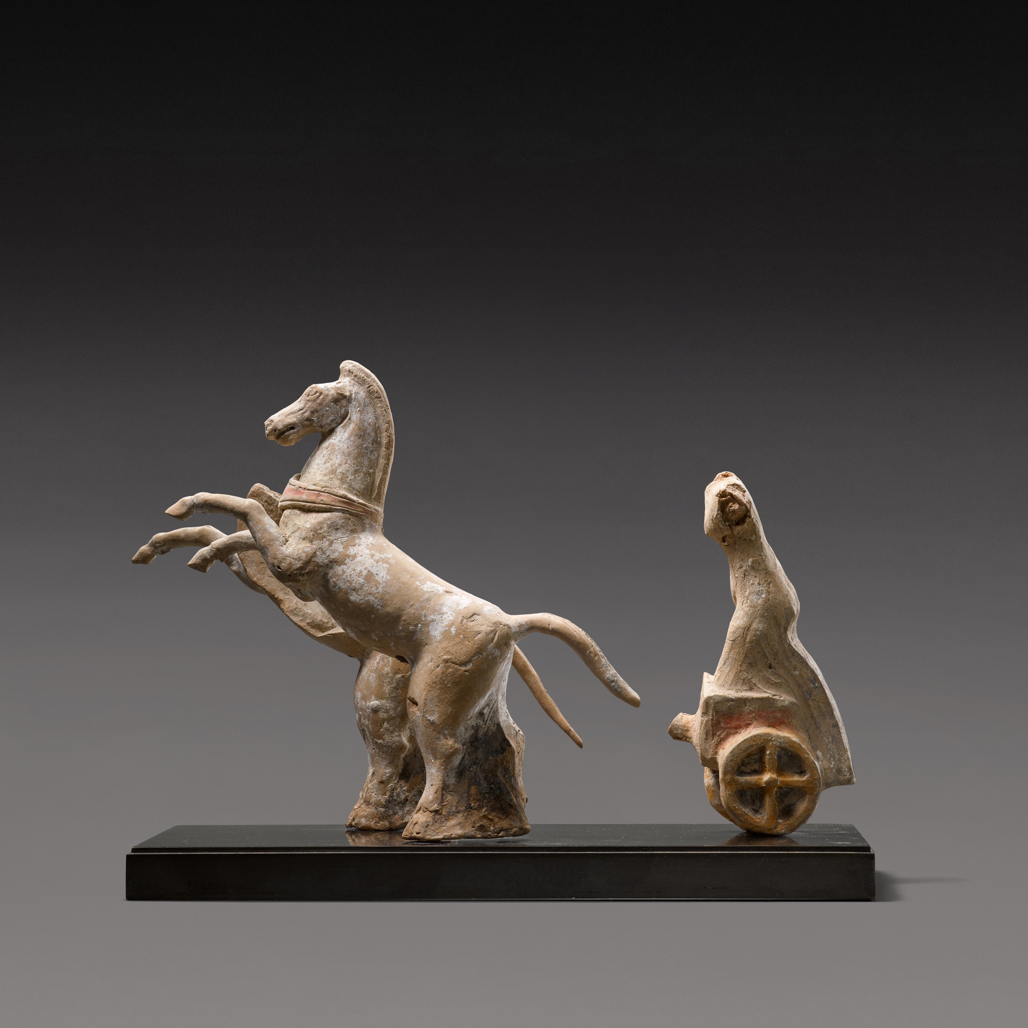 A Canosan Terracotta Group of Nike on her Chariot — A Canosan Terracotta Group of Nike on her Chariot, circa 3rd Century B.C.