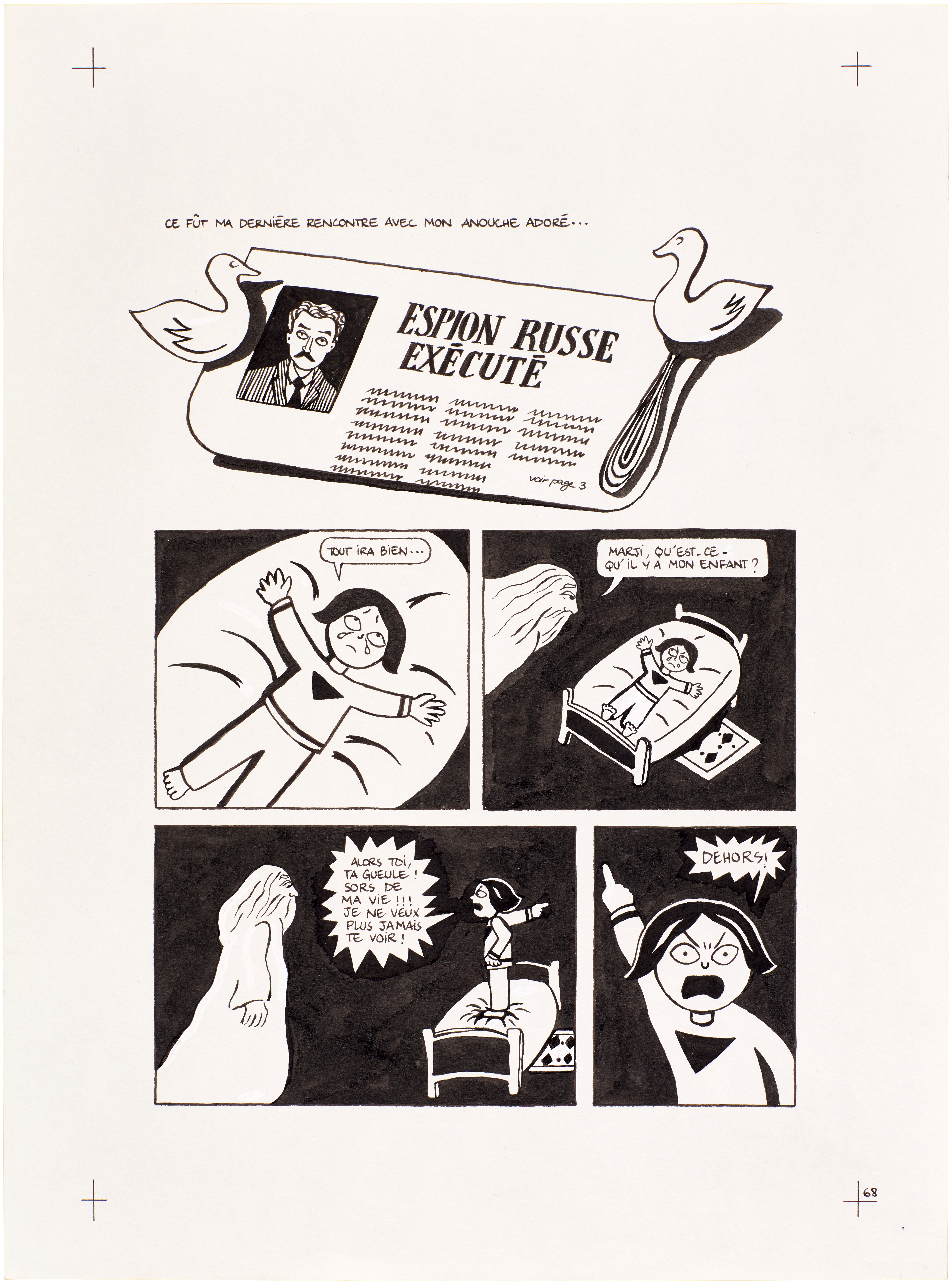 Marjane Satrapi — Persepolis (Original Book Art, page 68)