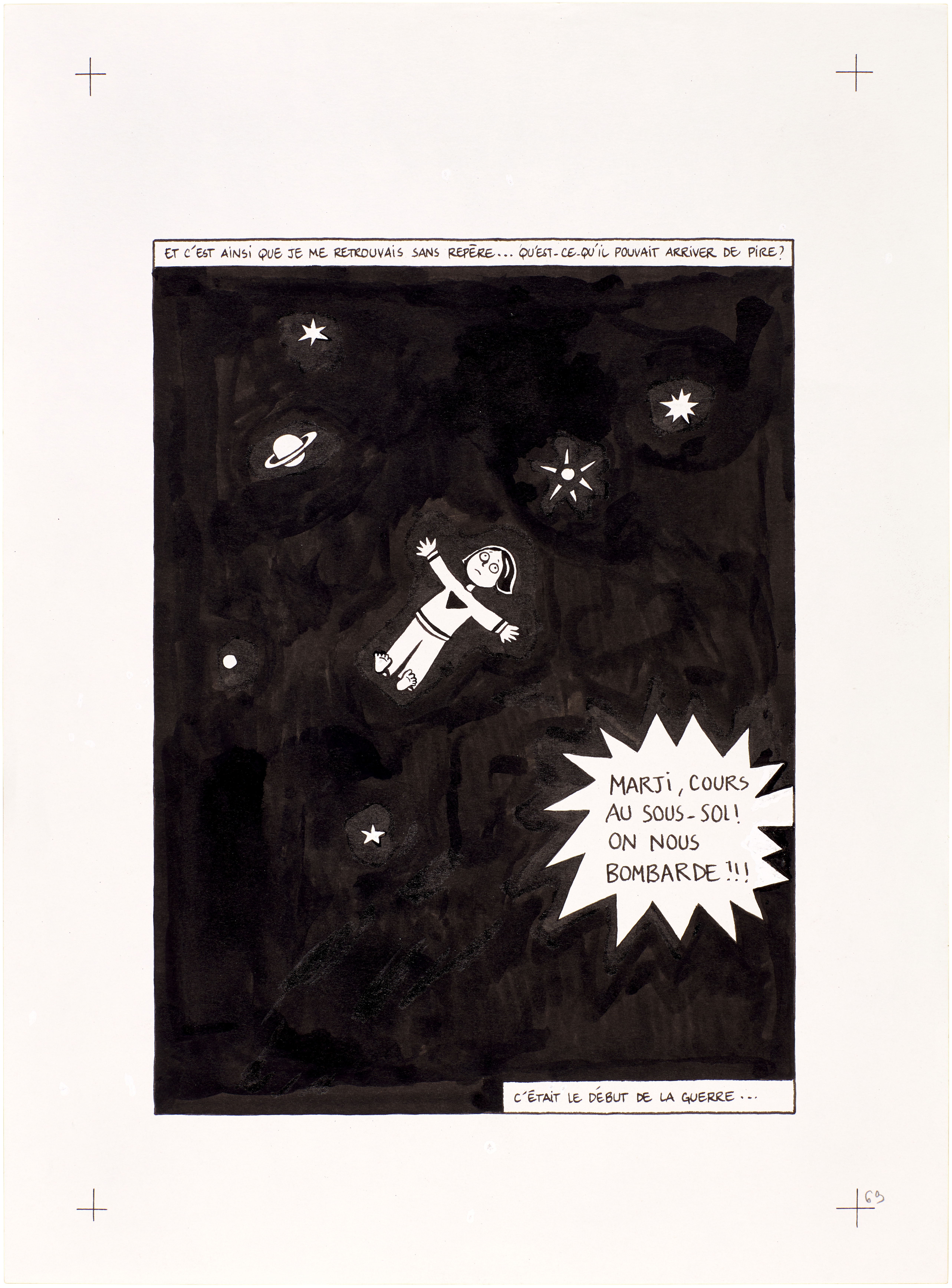 Persepolis (Original Book Art, page 69)