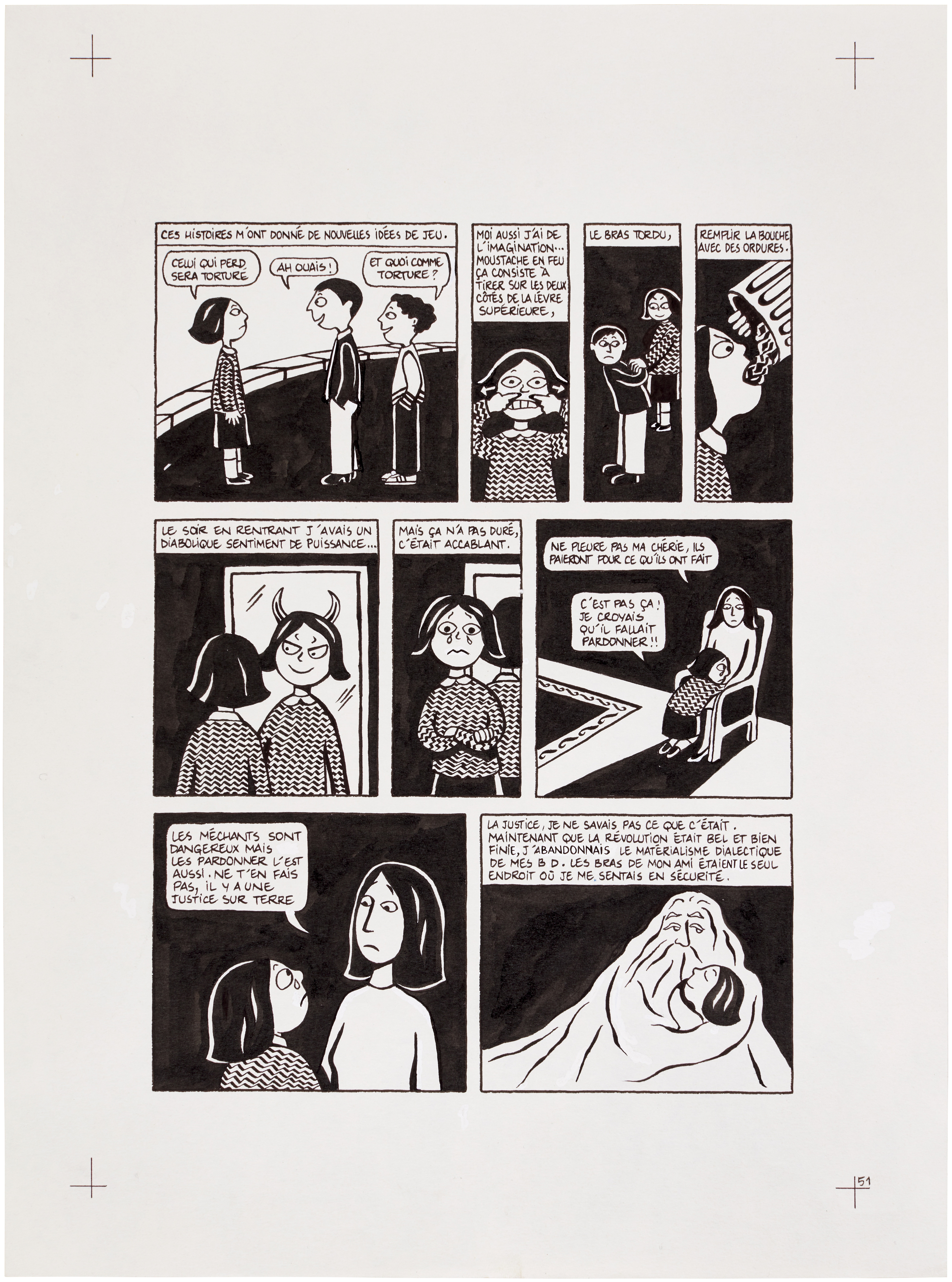 Marjane Satrapi — Persepolis (Original Book Art, page 51)