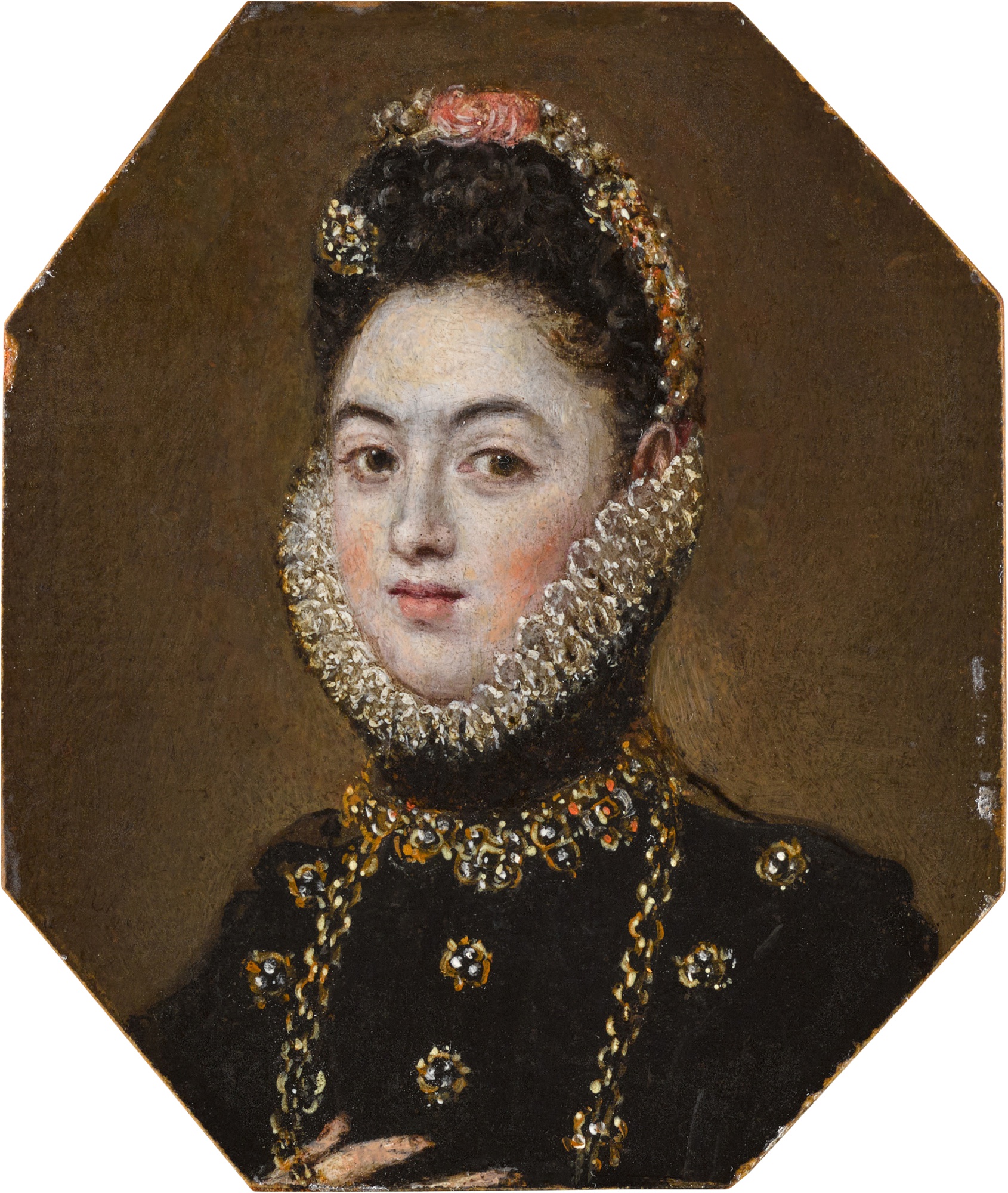 Attributed to Alonso Sánchez Coello — Portrait of a lady, possibly Infanta Catalina Micaela of Spain (1567–1597)