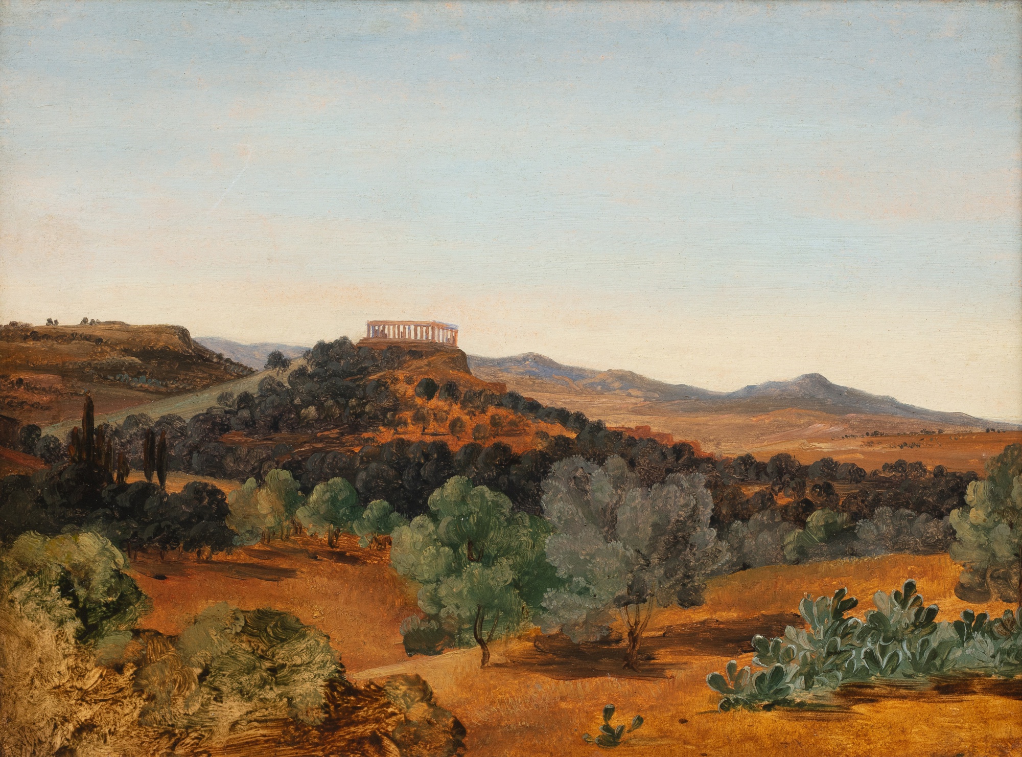 Alphonse Dupont — Agrigento, view of the Valley of Temples