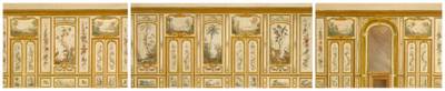 Set of three decorative schemes for a paneled Rococo interior