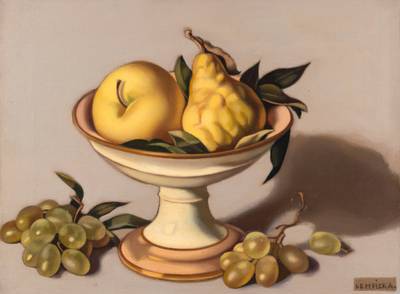 Pomme, coing, raisins I