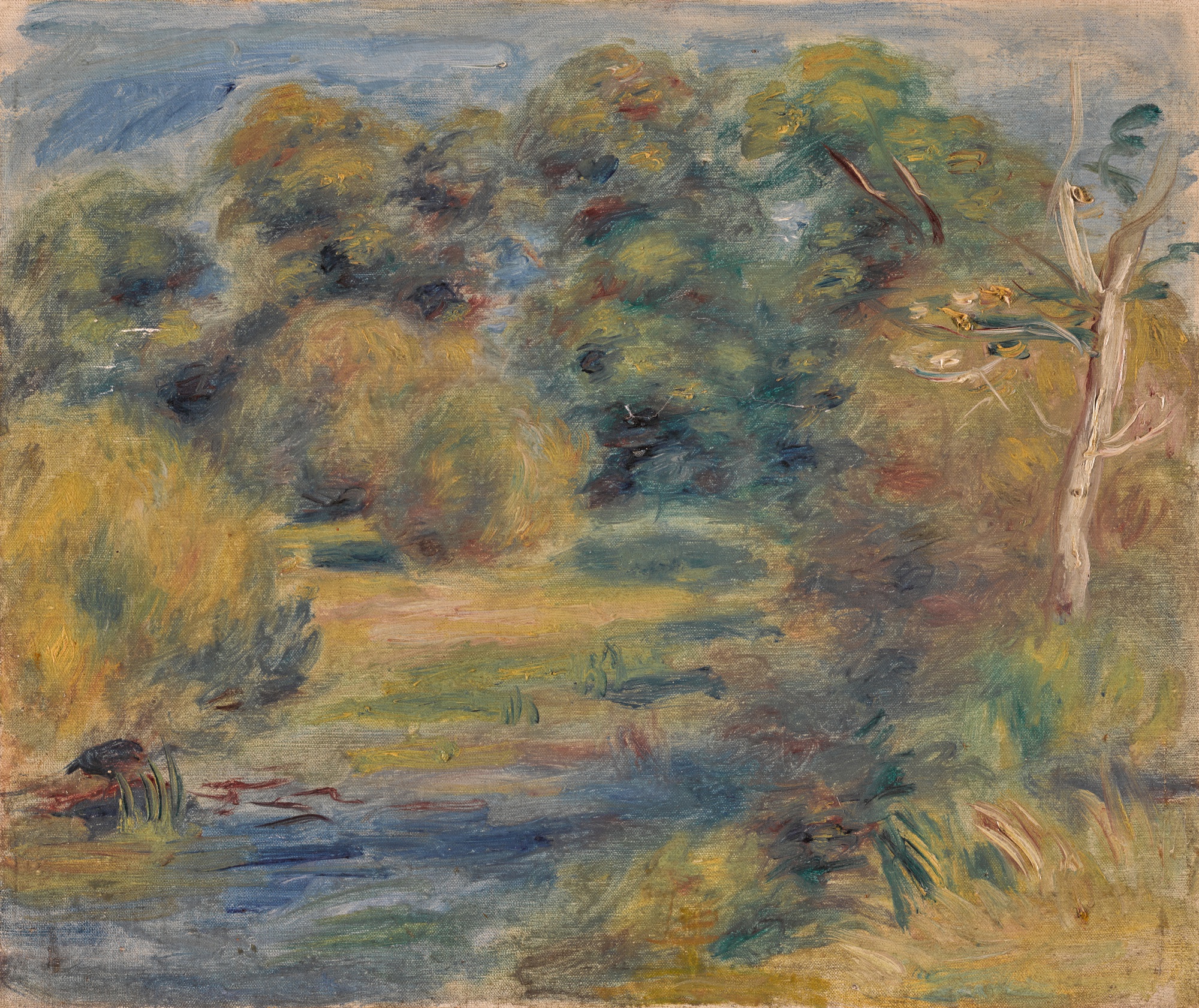 Pierre-auguste Renoir — Paysage avec un ruisseau