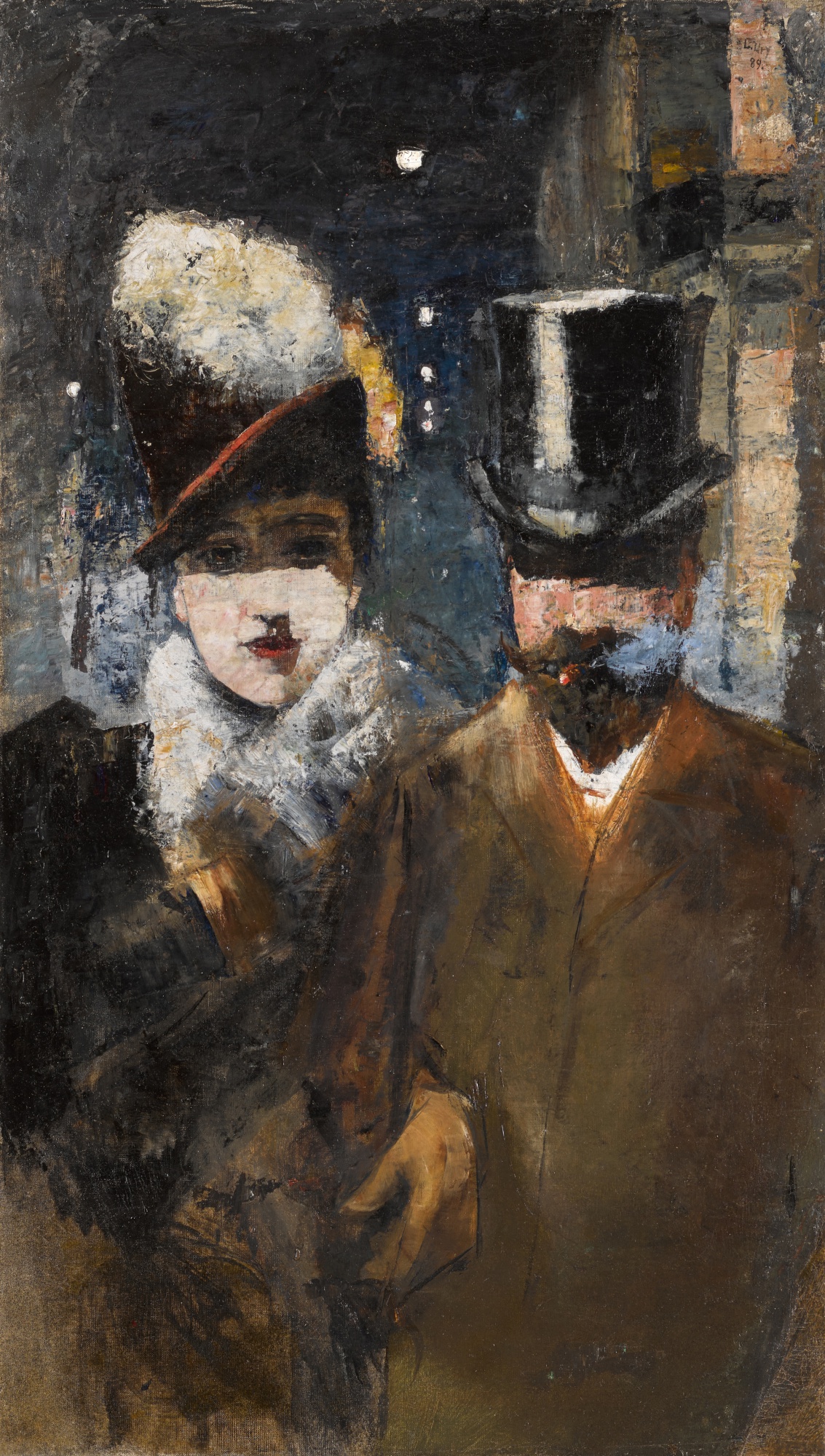 Lesser Ury — Dame und Herr, Unter den Linden (Lady and Gentleman, Unter den Linden)
