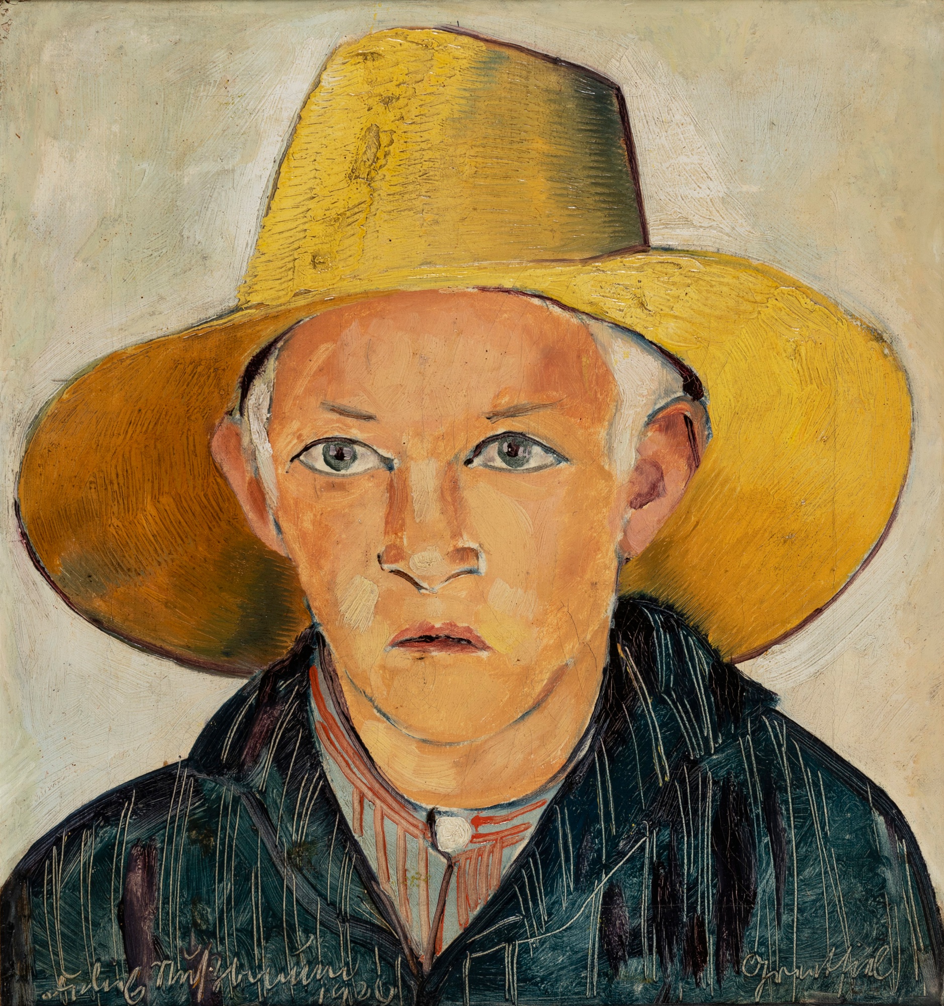 Felix Nussbaum — Junger Mann mit gelbem Hut (Young Man in a Yellow Hat)