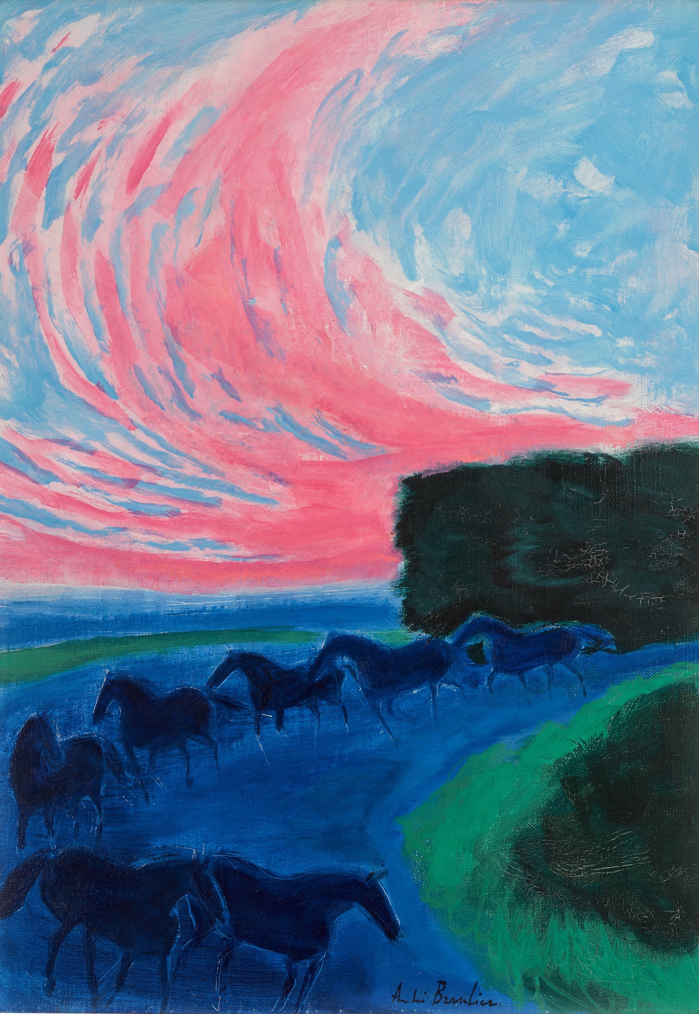 André Brasilier — Les Chevaux de Branges