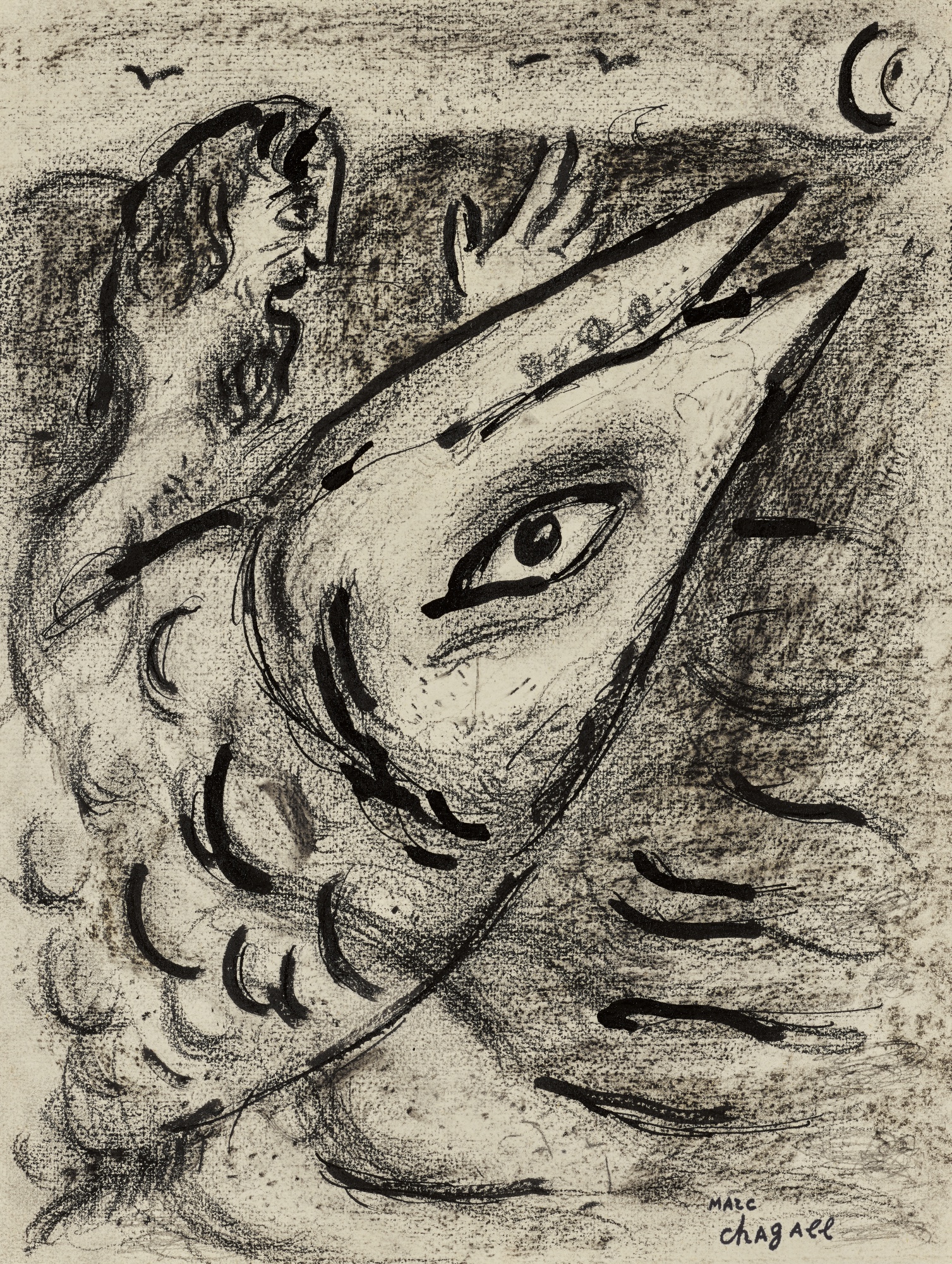 Marc Chagall — Déliverance de Jonas (illustration pour Dessins pour la Bible Ed. Verve)