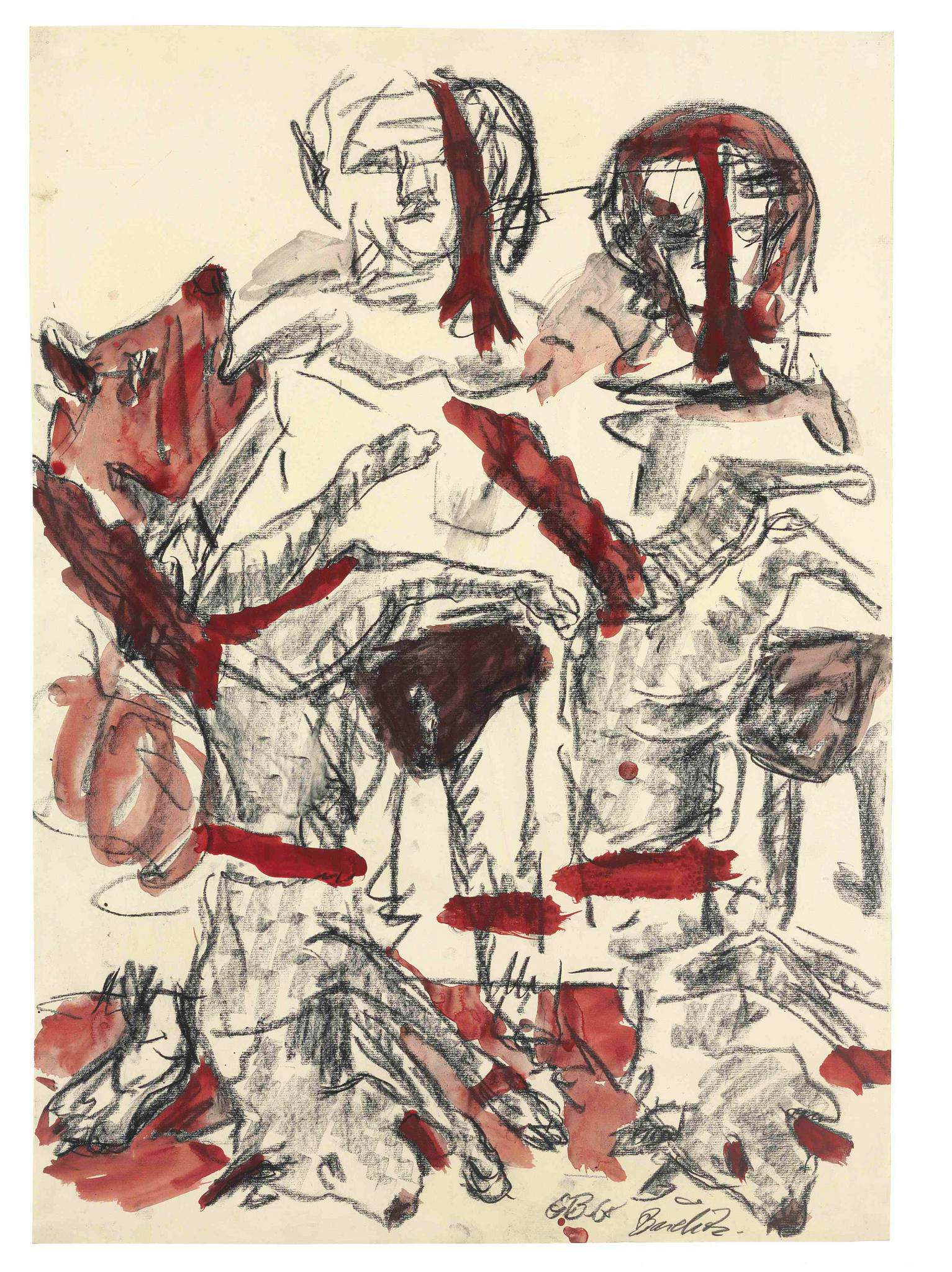 Georg Baselitz — Ohne Titel (B. für Larry)
