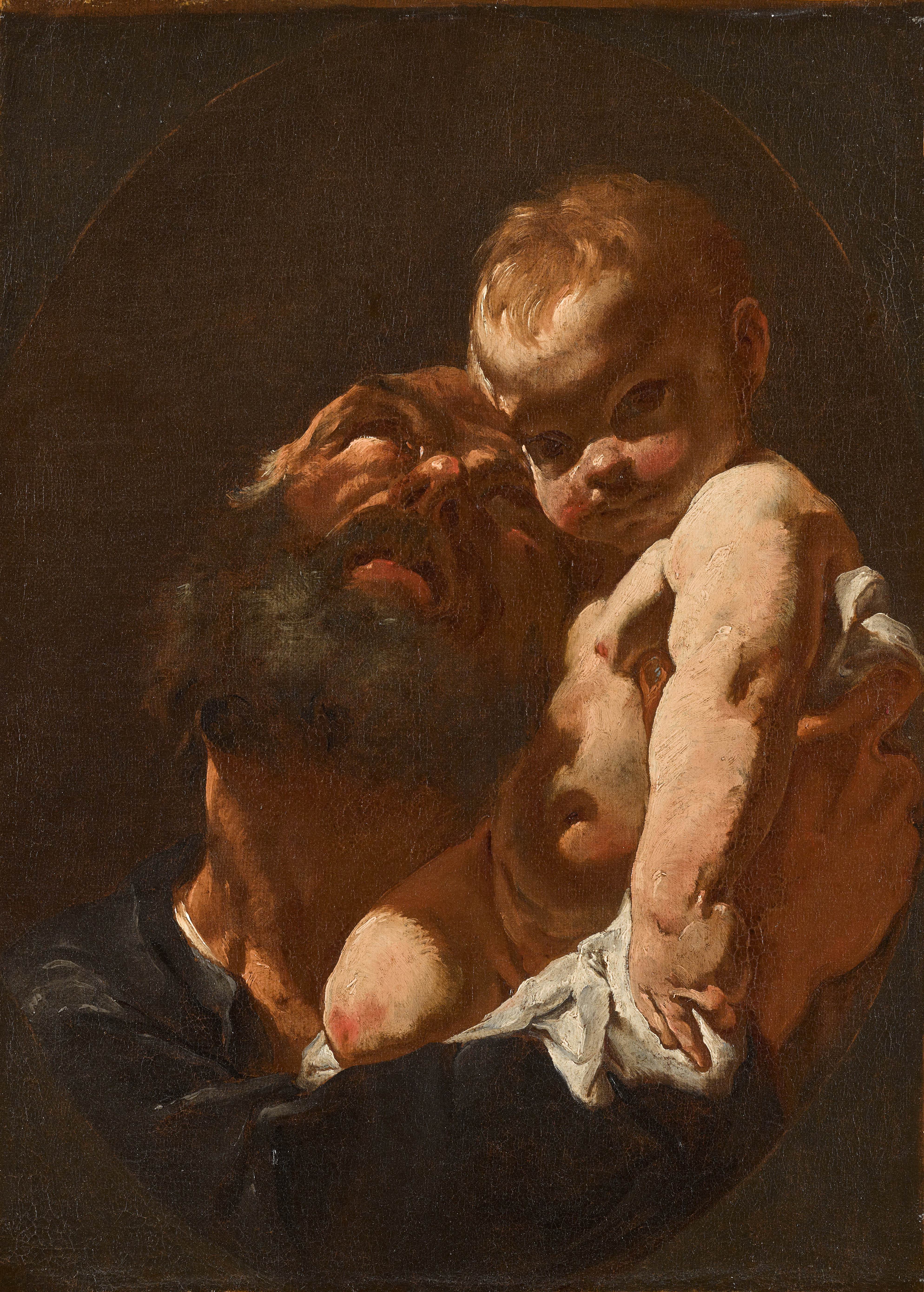 Giovanni Battista Tiepolo — Saint Joseph and the Christ Child
