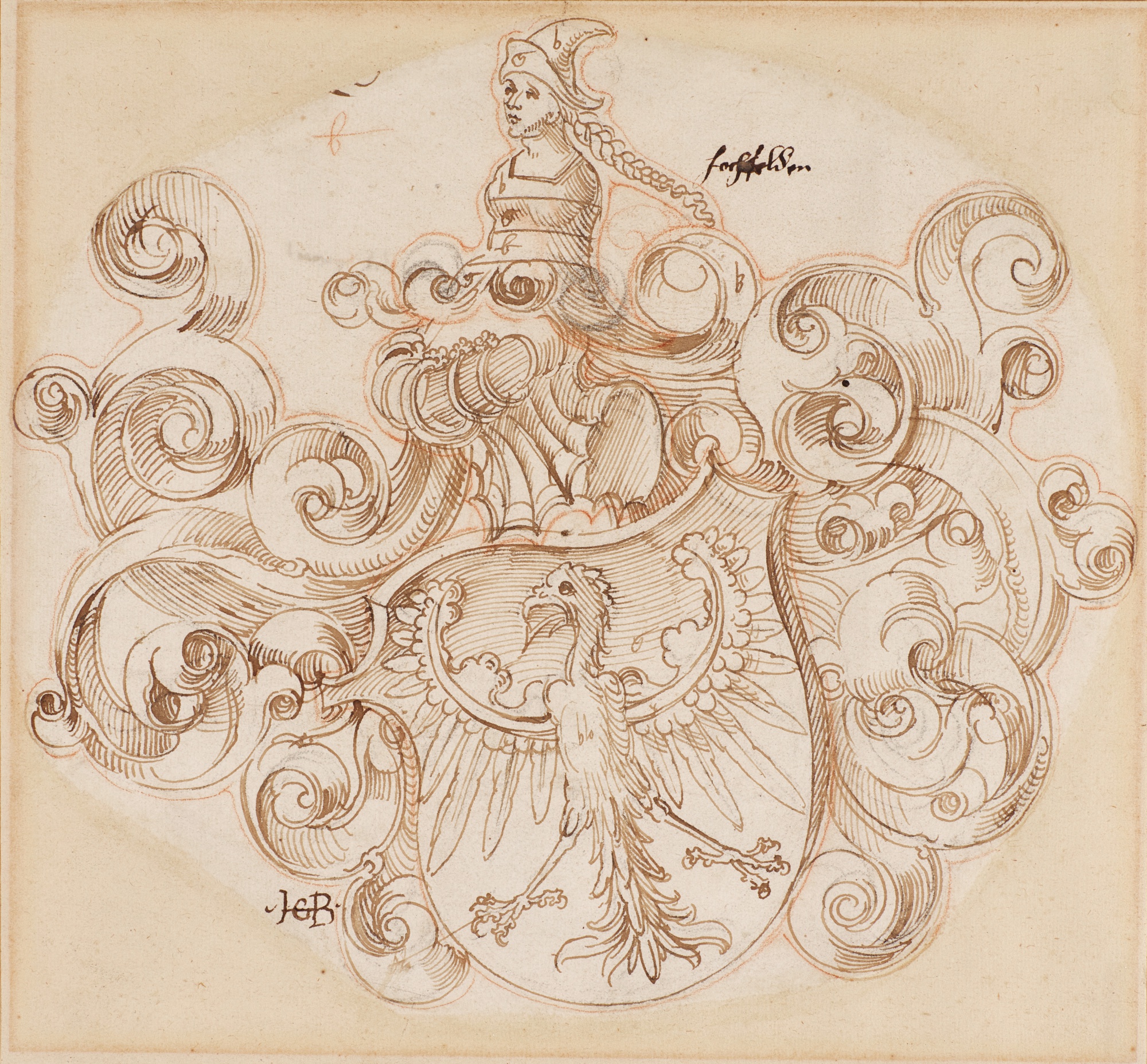 A coat of arms with an eagle