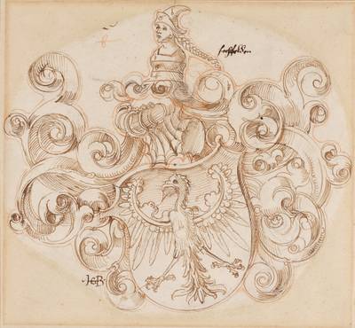 A coat of arms with an eagle