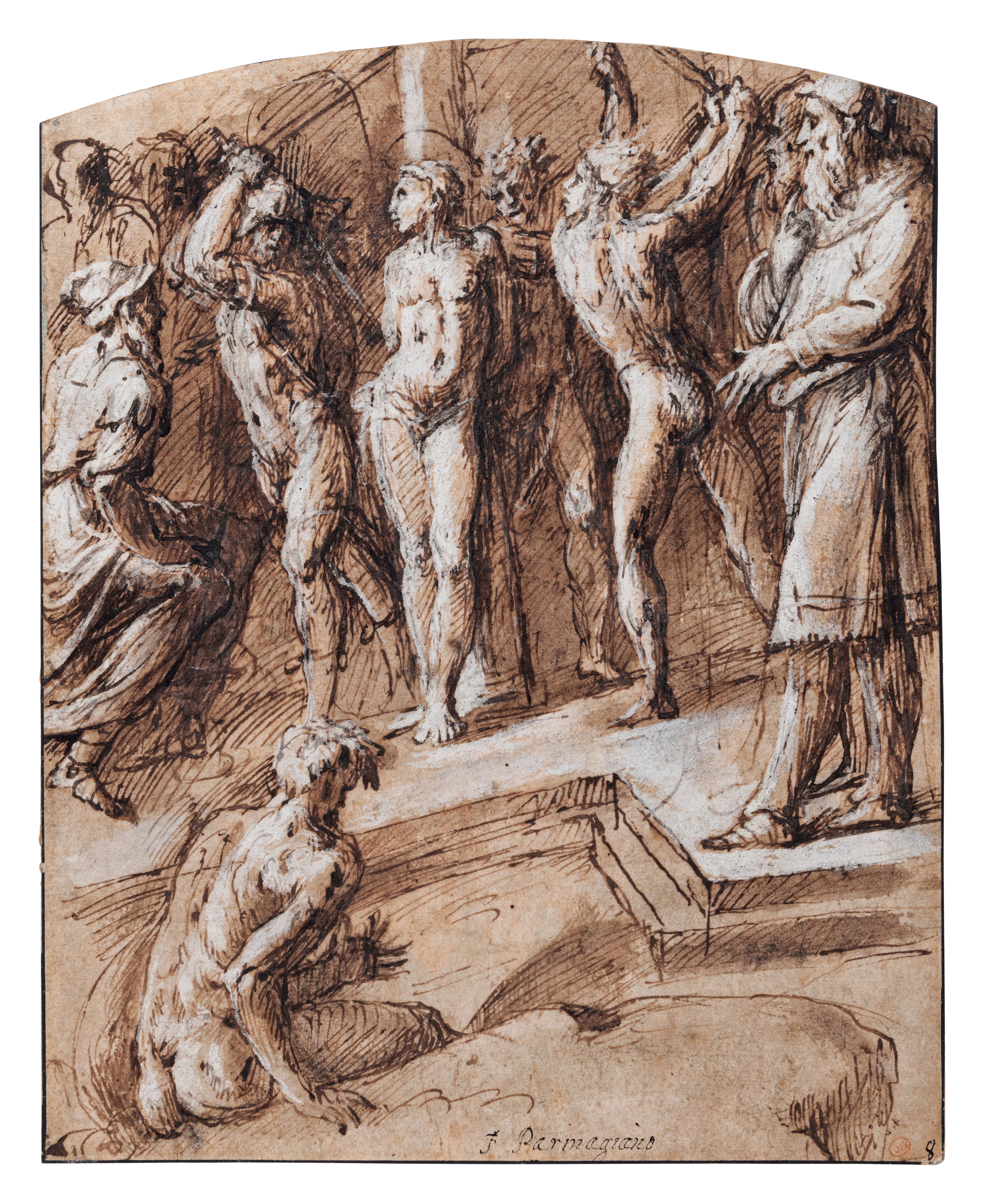 Biagio Pupini, called Biagio dalle Lame — The scourging of a male Saint 