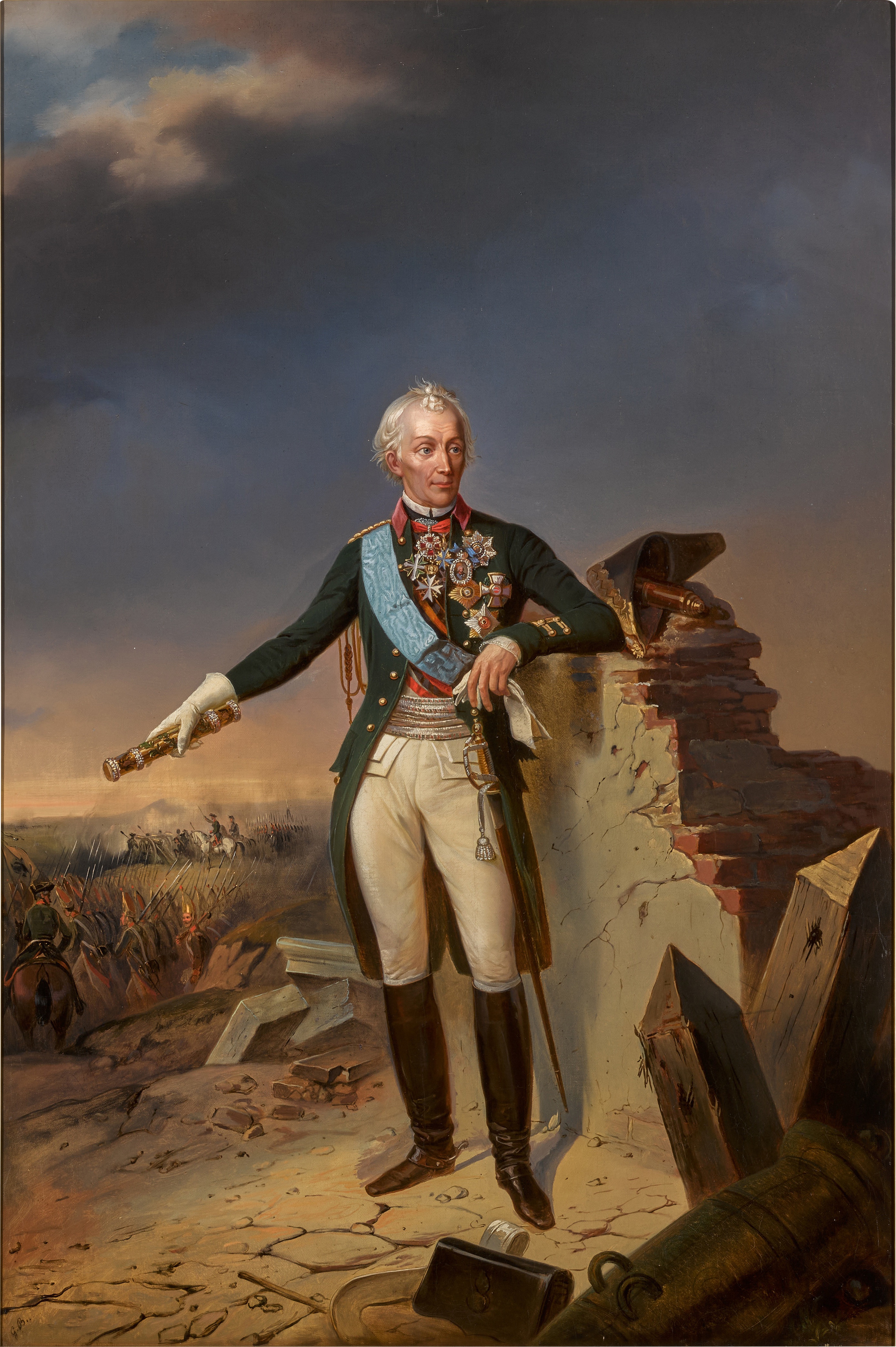 After Nicolas Sébastien Frosté — Portrait of Count Alexander Suvorov-Rymniksky