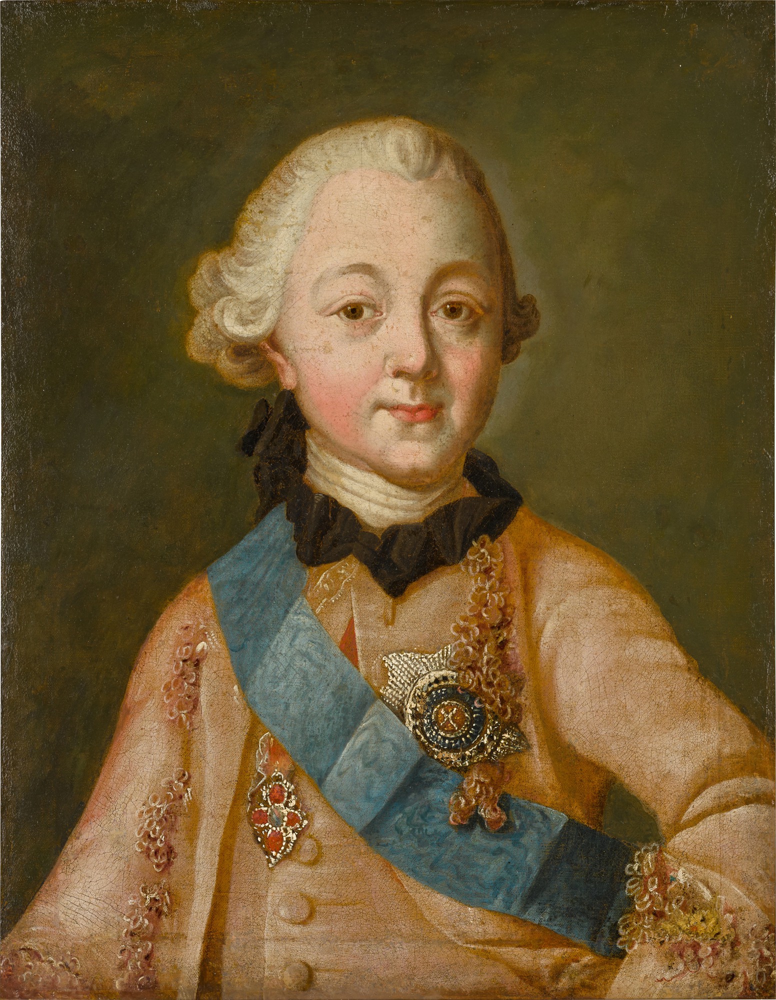 After Alexei Petrovich Antropov — Portrait of Grand Duke Pavel Petrovich