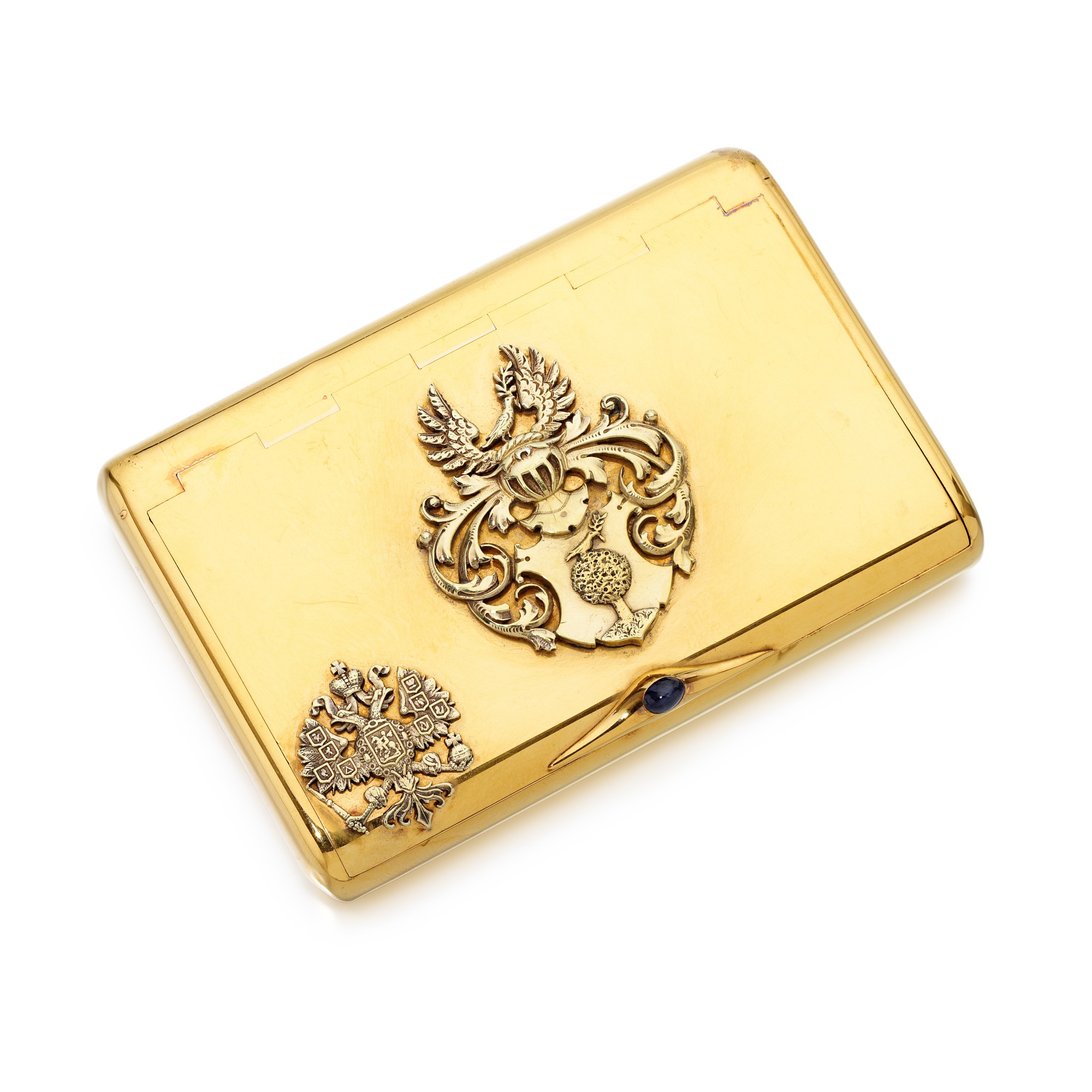 Unknown — A gem-set gold cigarette case, Gabriel Nykänen, St Petersburg, 1899-1908
