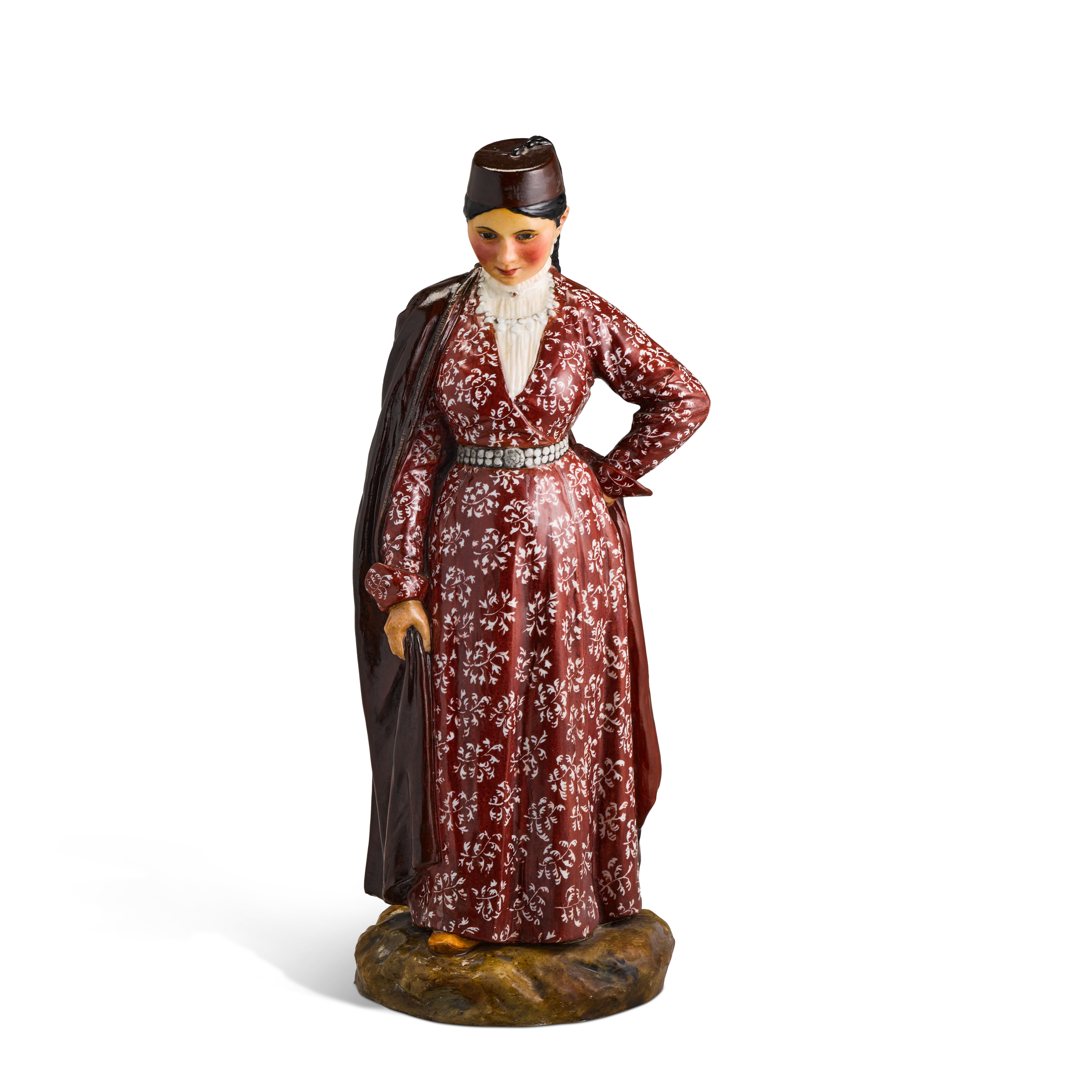 Unknown — Crimean Tatar Woman: a porcelain figure from the 'Peoples of Russia' Series, after a design by Pavel Kamensky, Imperial Porcelain Factory, St Petersburg