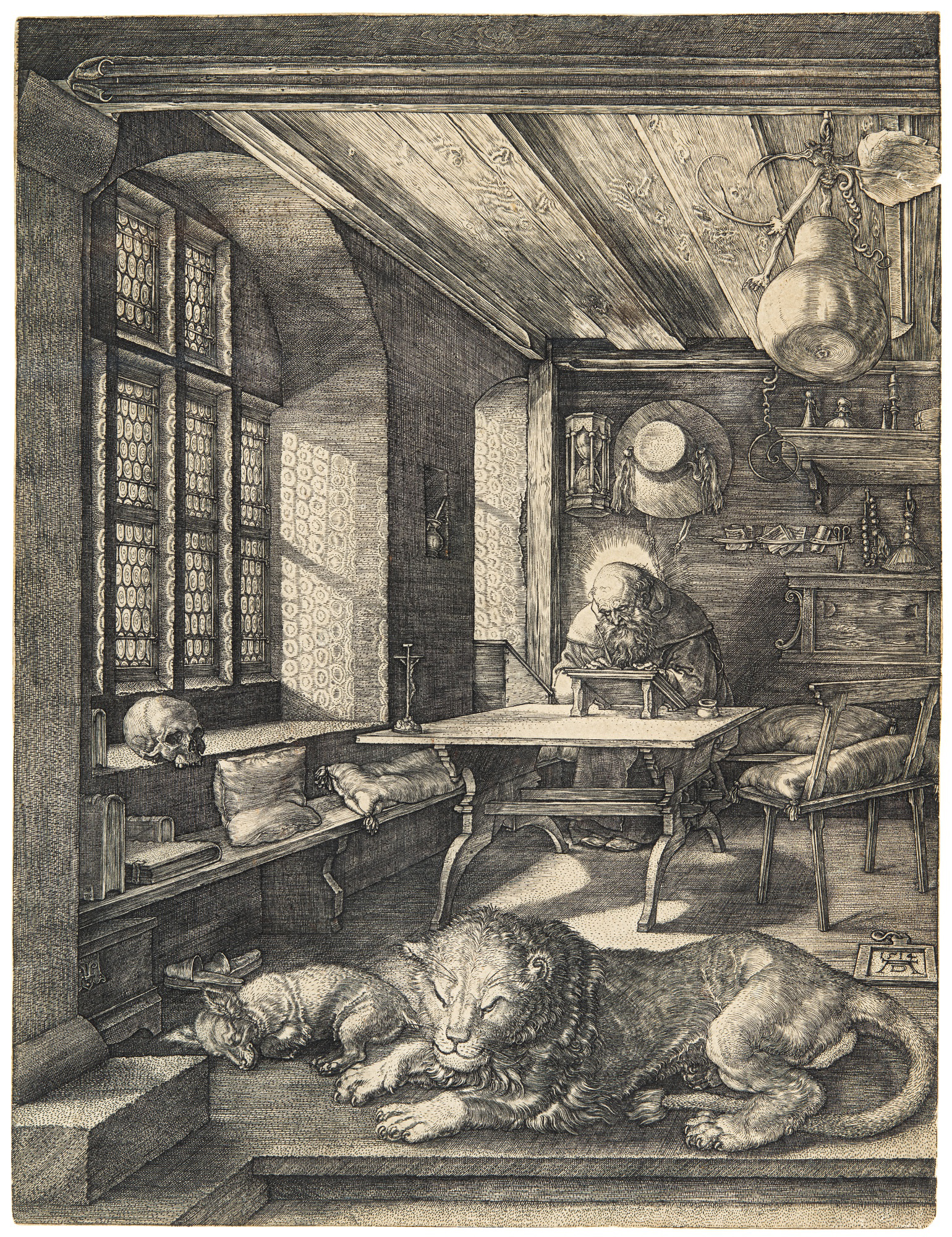 Albrecht Dürer — Saint Jerome in his Study