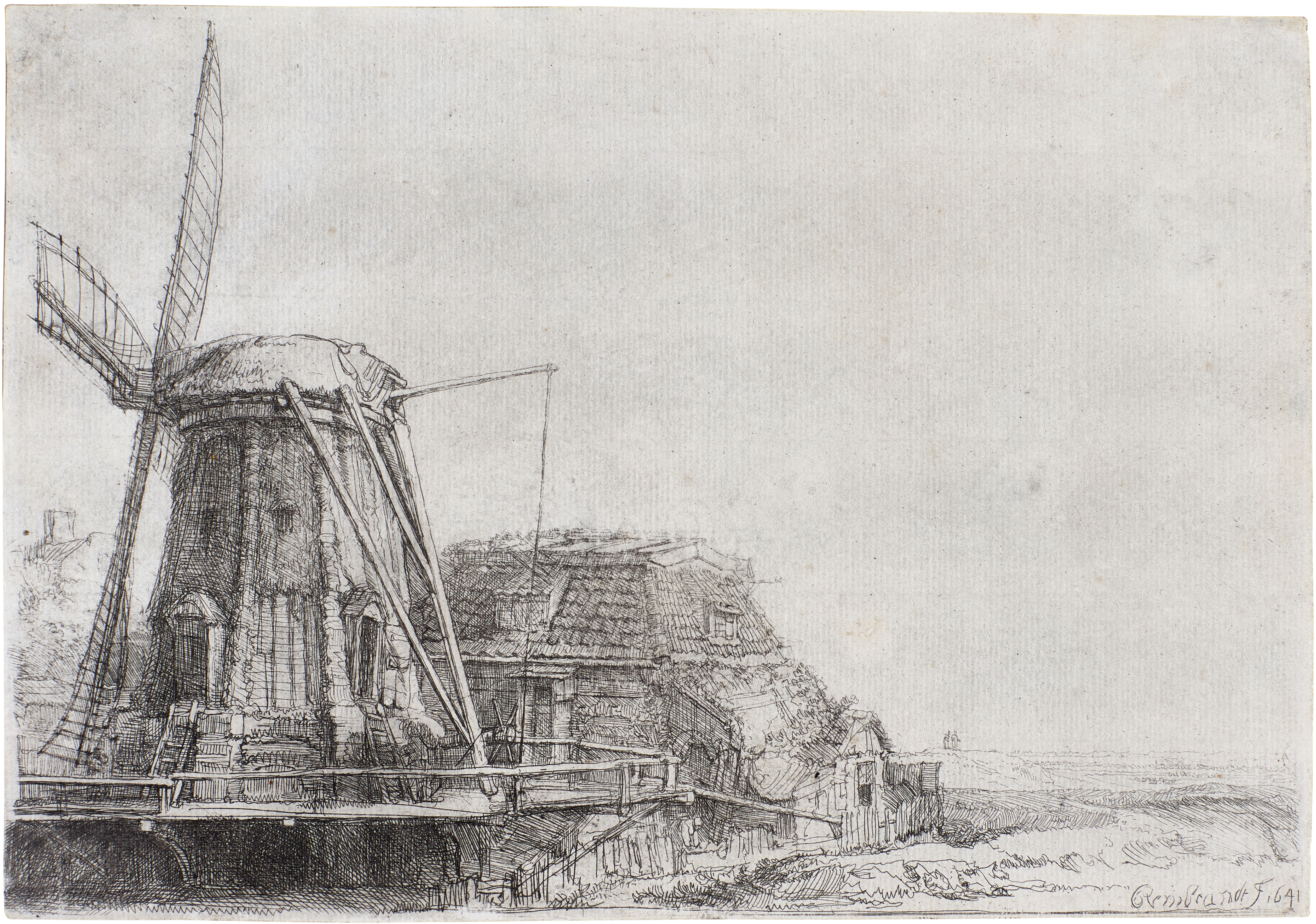 Rembrandt Harmensz. van Rijn — The Windmill 