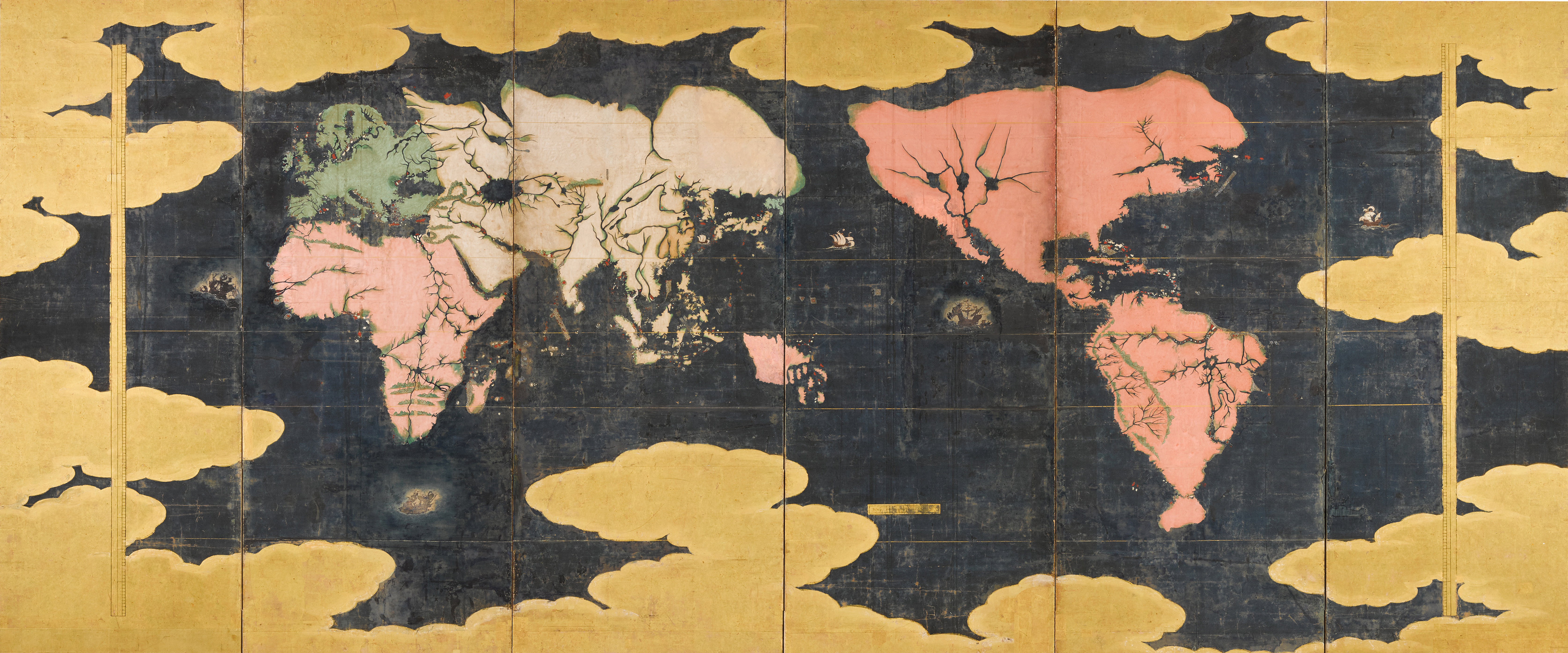 Map of the World (Sekai-zu) | Momoyama - Edo period, early 17th century