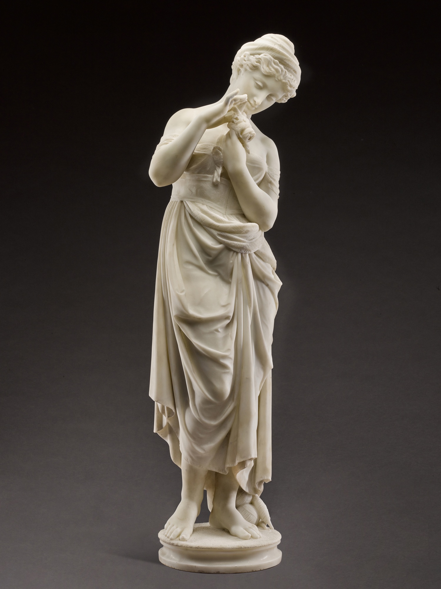 Francesco Mariotti — Young Woman with flowers