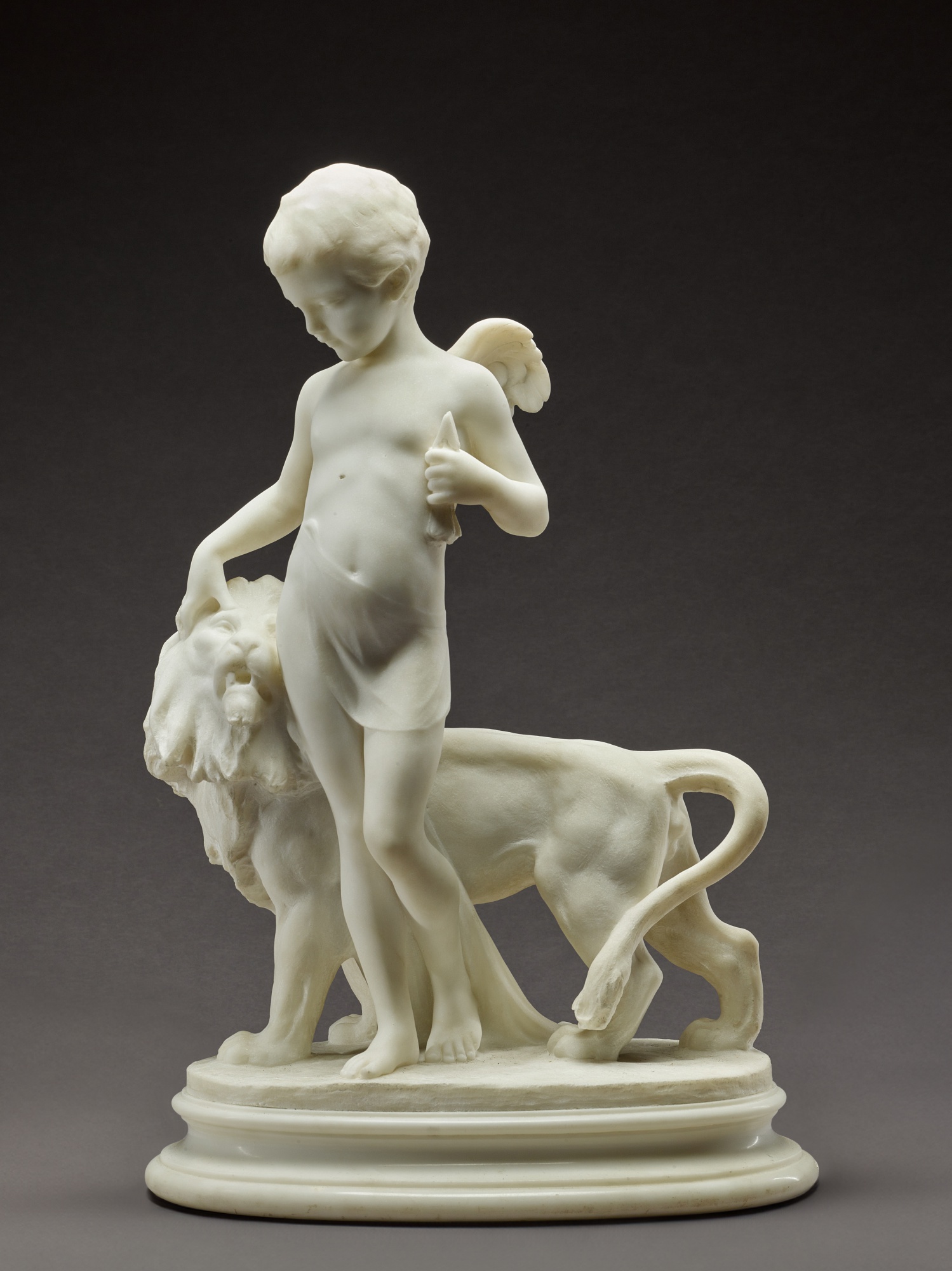 Carlo Pittaluga — Cupid with a lion