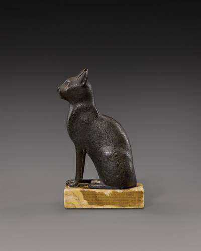 An Egyptian Bronze Figure of a Cat, Late Period, 26th/30th Dynasty, 664-342 B.C.