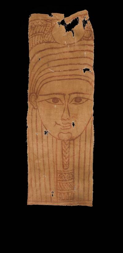 An Egyptian Painted Linen Fragment