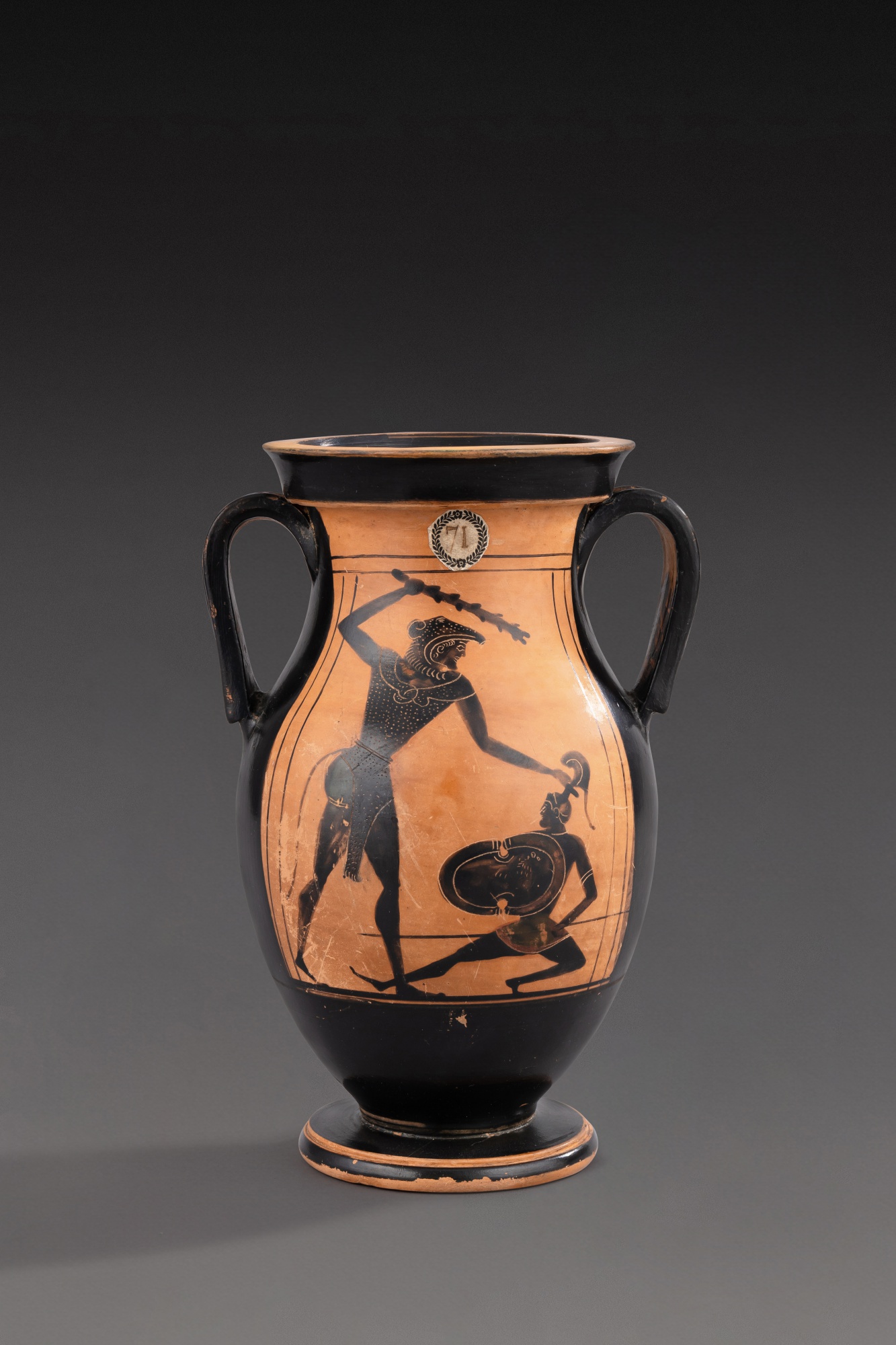 A Black-Figured Amphora — A Black-Figured Amphora, circa 550-500 B.C.   