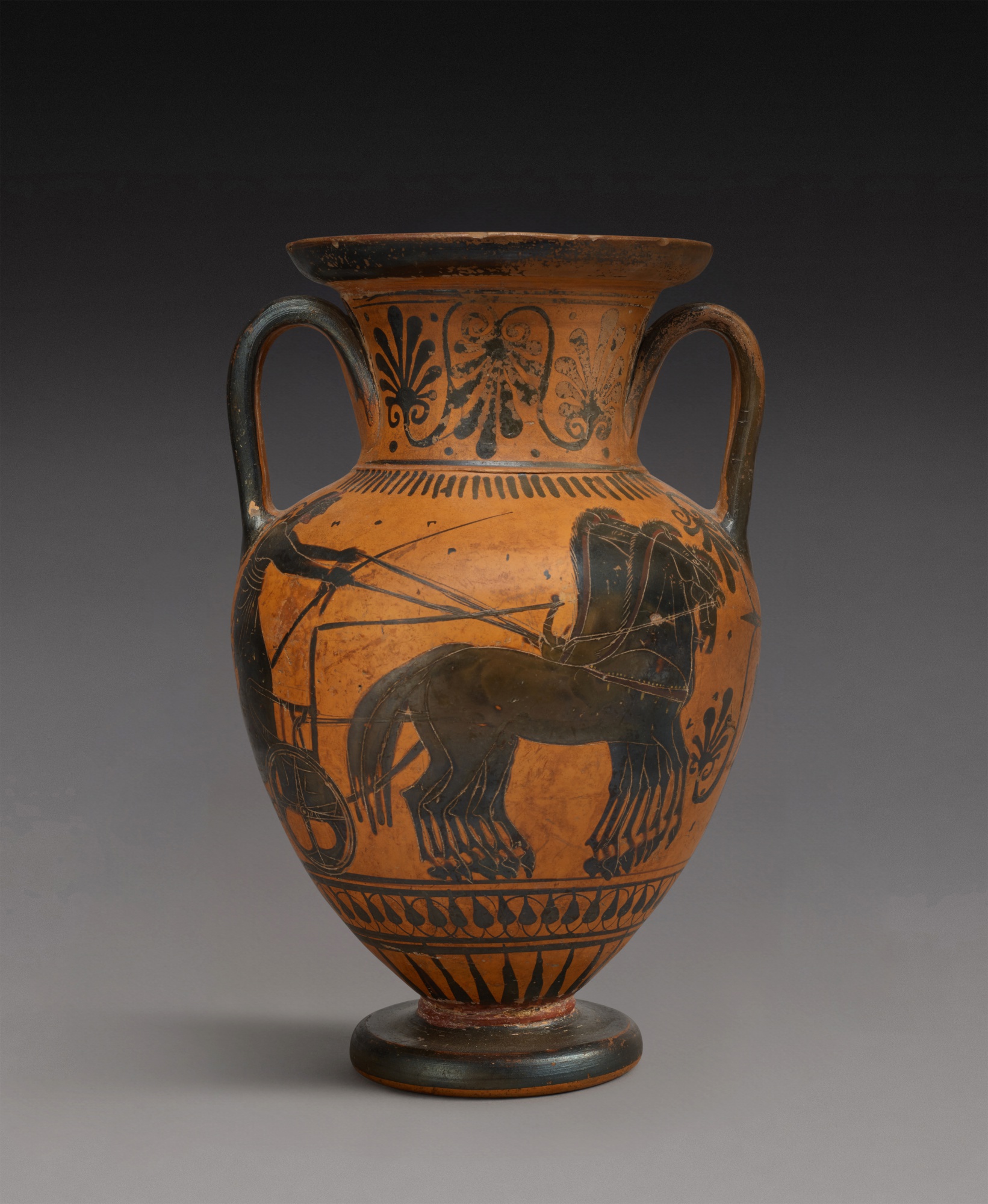An Attic Black-figured Neck Amphora — An Attic Black-figured Neck Amphora, circa 520-500 B.C. 