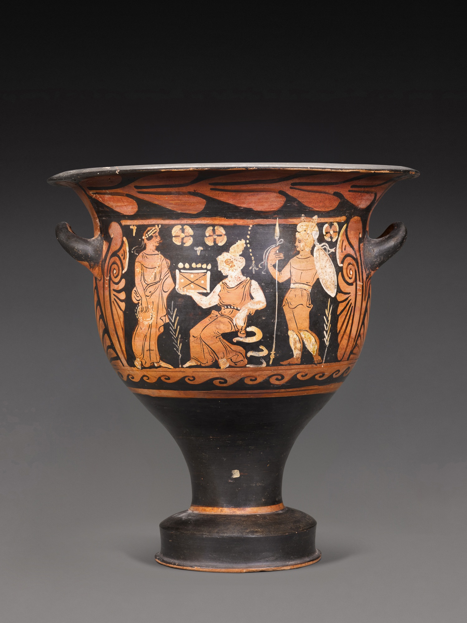 A Campanian Red-figured Bell Krater — A Campanian Red-figured Bell Krater, 4th Century B.C. 