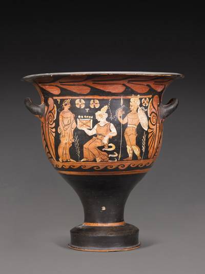 A Campanian Red-figured Bell Krater, 4th Century B.C. 
