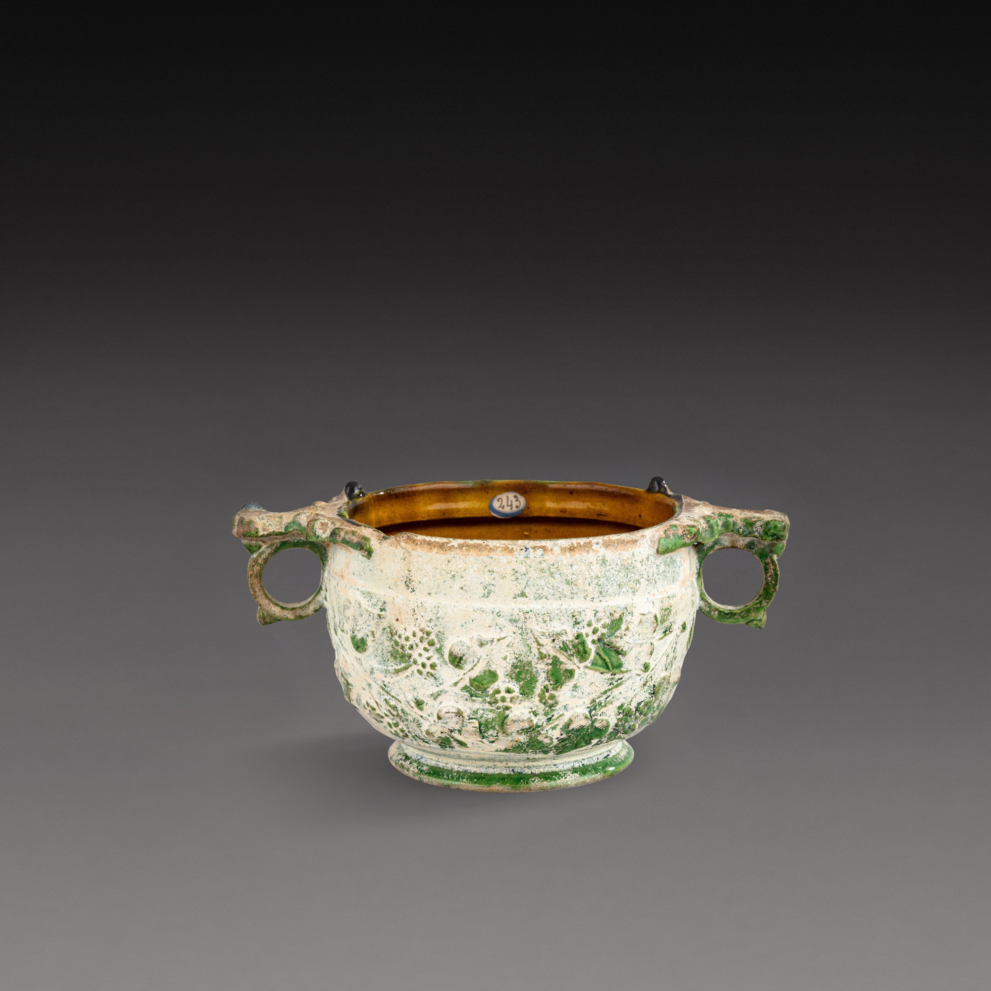 A Roman Lead-glazed Skyphos — A Roman Lead-glazed Skyphos, circa 1st Century B.C.