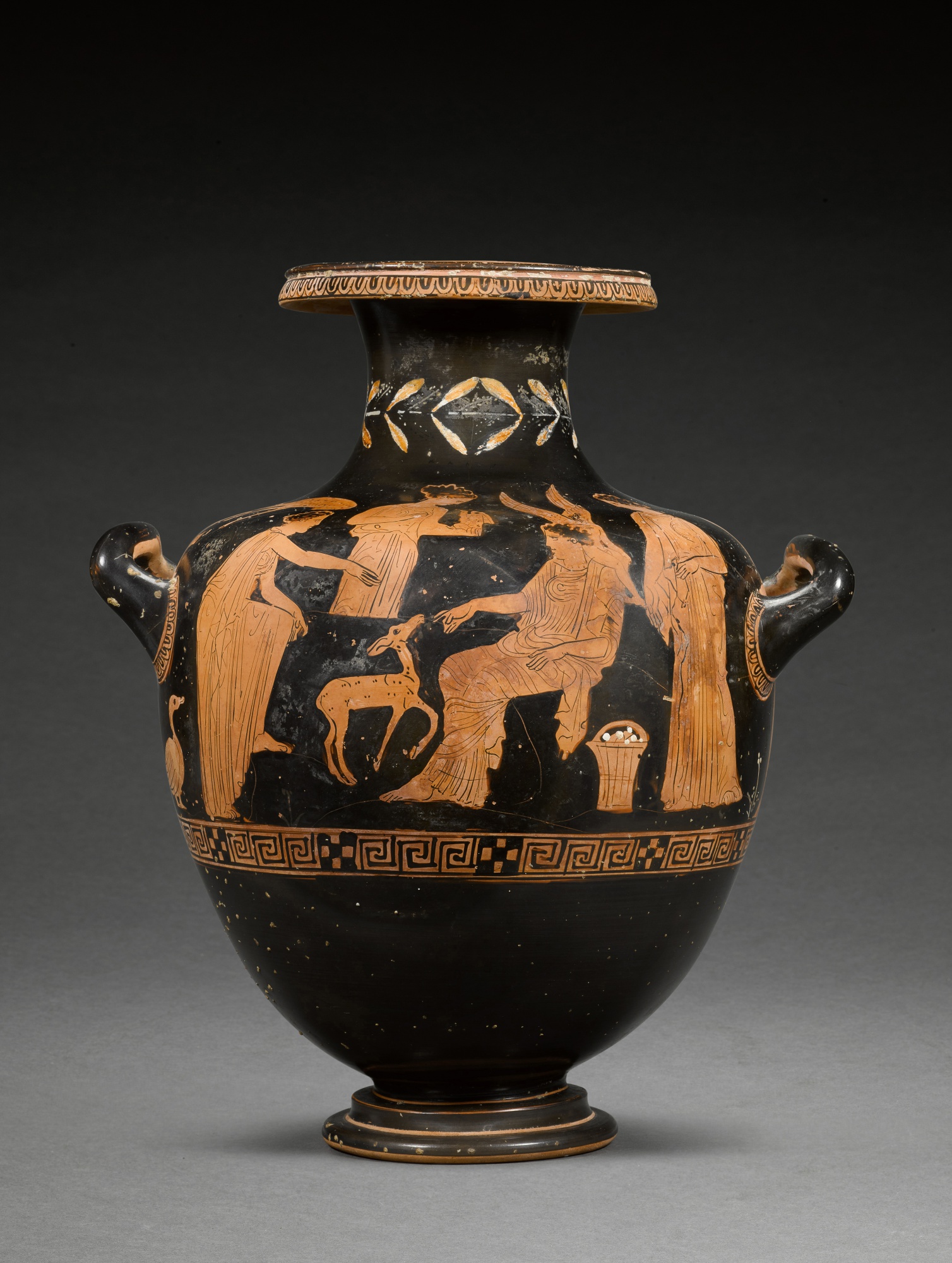 Unknown — An Attic Red-figured Hydria, attributed to the Manner of the Dinos Painter, circa late 5th century B.C.