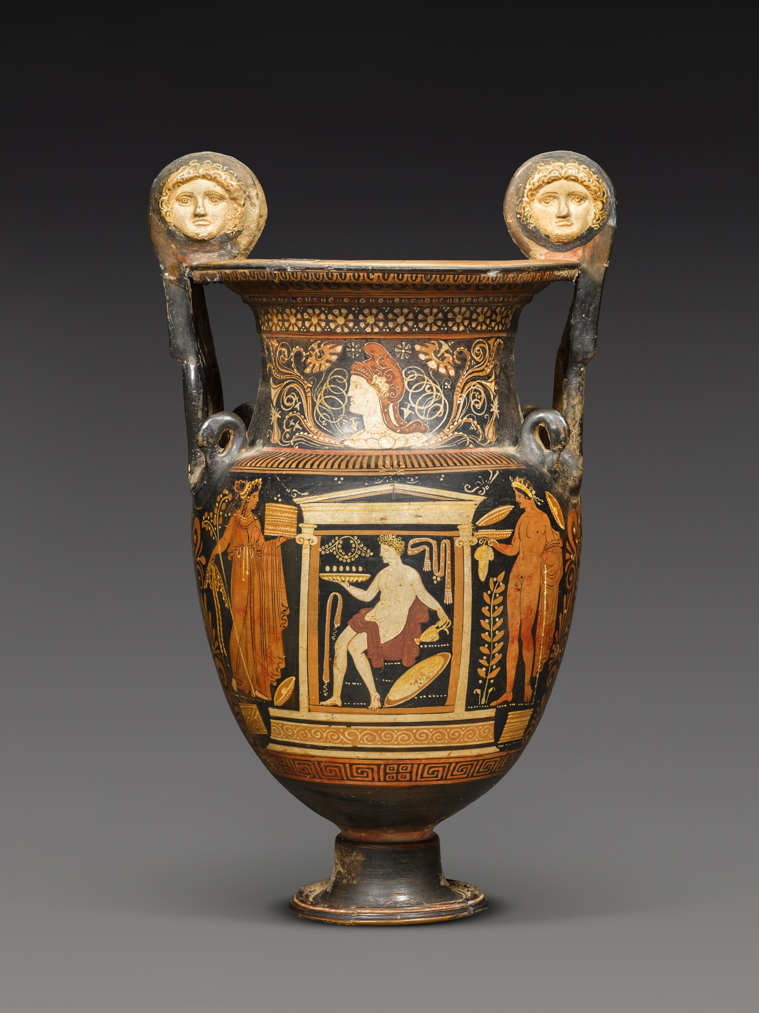 Unknown — An Apulian Red-figured Volute Krater, circa 350-330 B.C., attributed to the Patera Painter