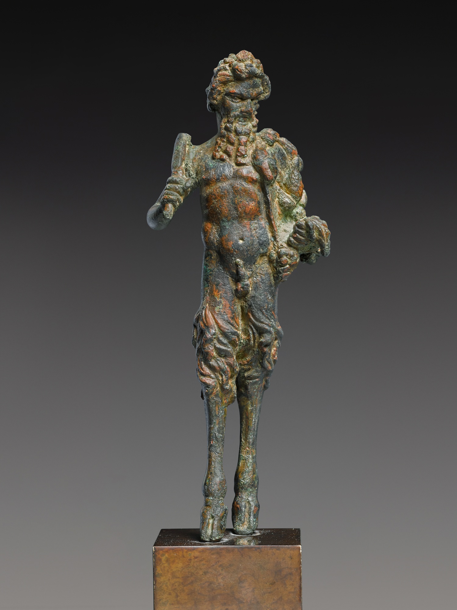 Unknown — A Bronze Figure of Pan, late Hellenistic/early Roman, circa 1st Century B.C./1st Century A.D. 