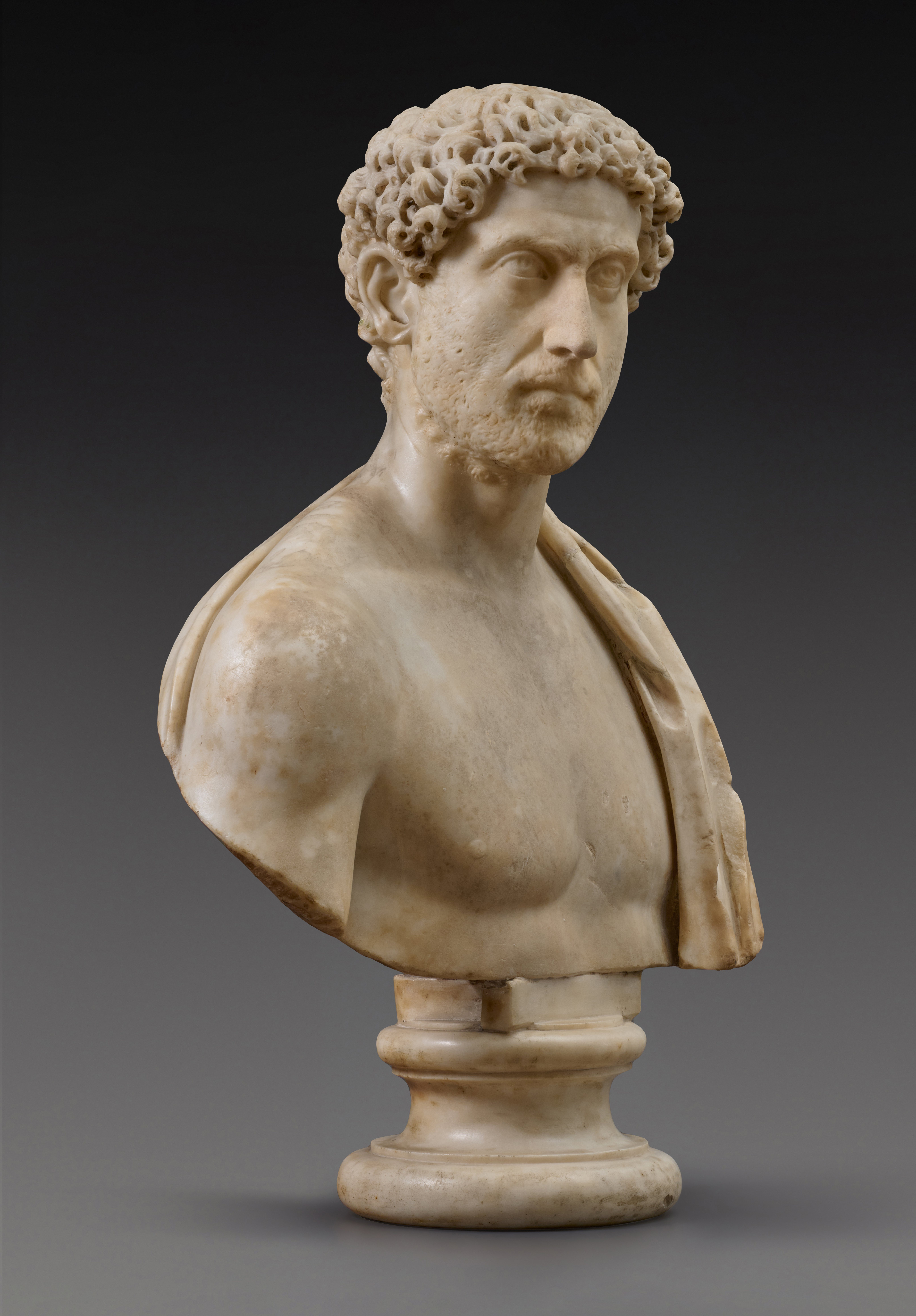 Unknown — A Roman Marble Portrait Bust of a Man, Reign of Caracalla, circa 215 A.D.