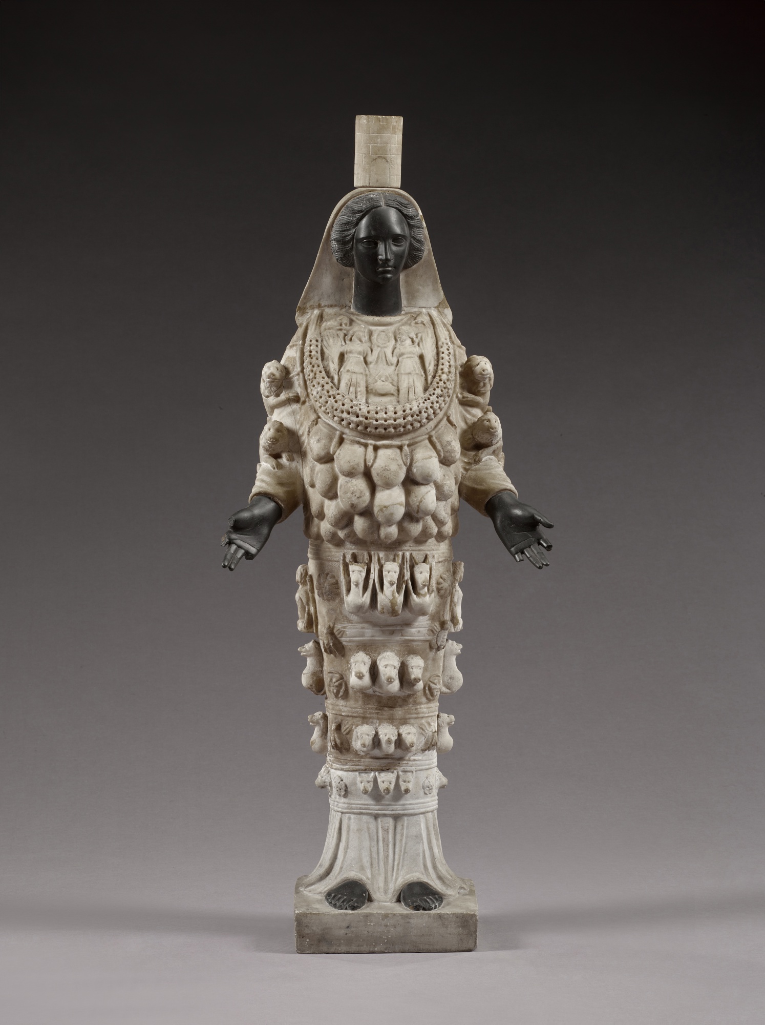 A Roman Marble Figure of the Artemis of Ephesus — A Roman Marble Figure of the Artemis of Ephesus, circa 2nd Century A.D., with 17th/18th Century Restorations