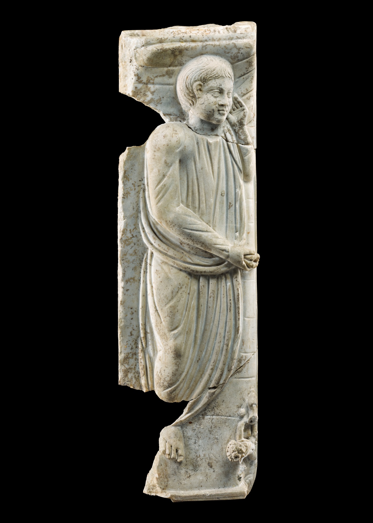 A Roman Marble Sarcophagus Lid — A Roman Marble Sarcophagus Lid, circa late 3rd Century A.D.